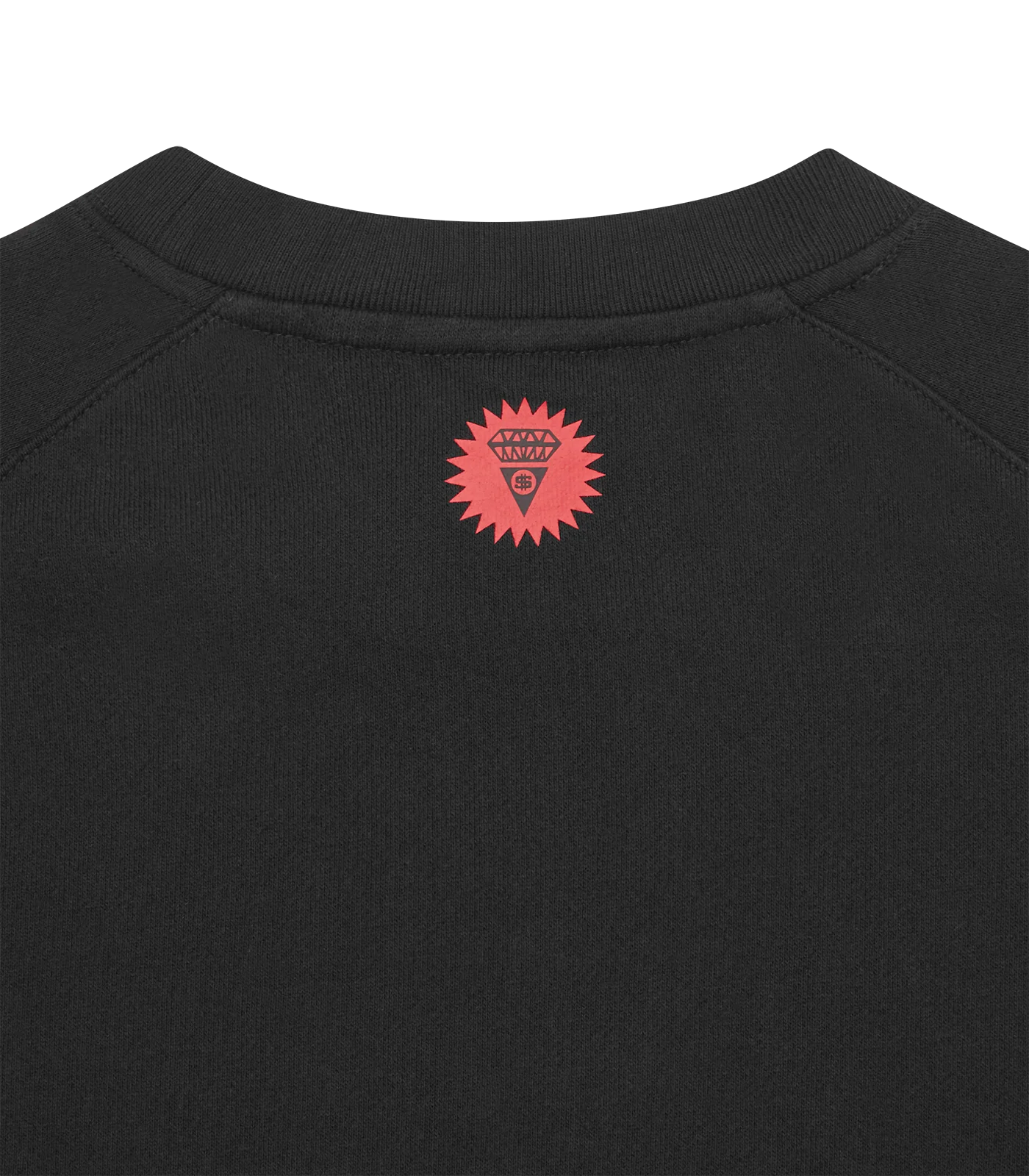 HALFTONE RUNNING DOG CREWNECK - BLACK - Image 5
