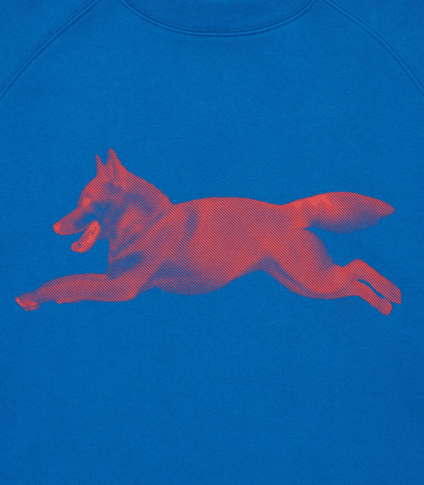 HALFTONE RUNNING DOG CREWNECK - BLUE - Image 3