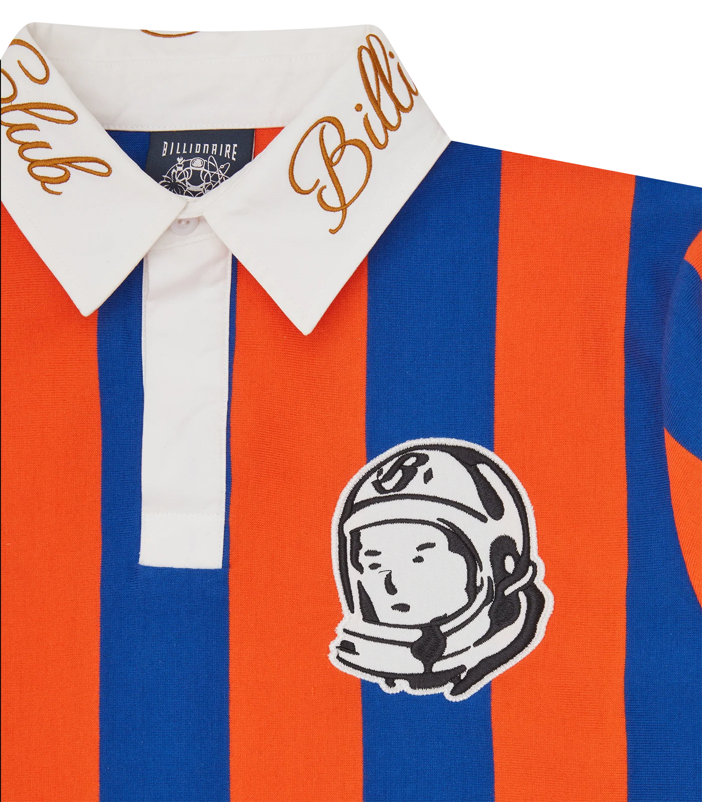 HEAVY STRIPE RUGBY SHIRT - ORANGE STRIPE - Image 4