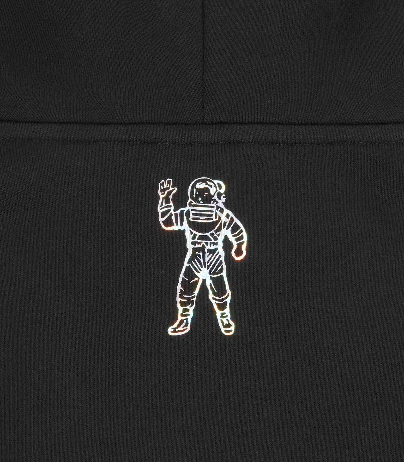 HOLOGRAPHIC SMALL ARCH LOGO POPOVER HOOD - BLACK - Image 5