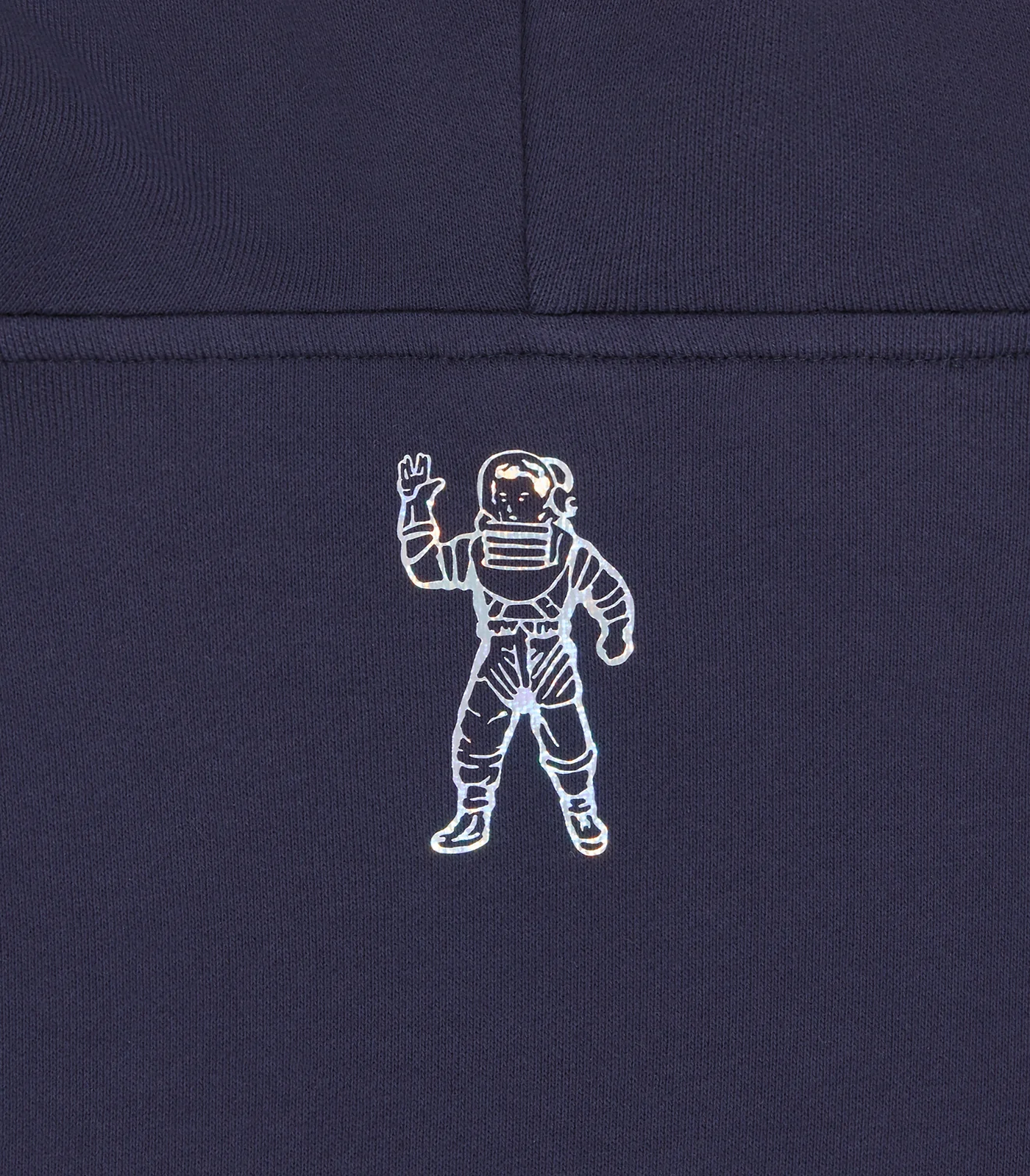 HOLOGRAPHIC SMALL ARCH LOGO POPOVER HOOD - NAVY - Image 5