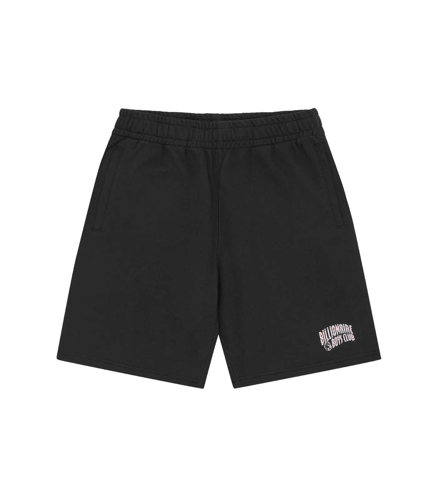 HOLOGRAPHIC SMALL ARCH LOGO SWEATSHORTS - BLACK