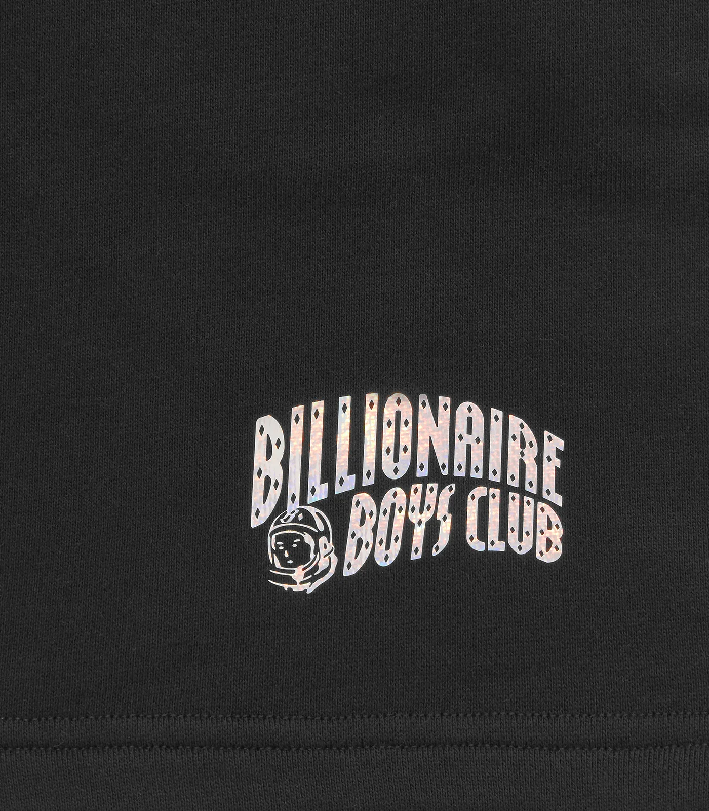 HOLOGRAPHIC SMALL ARCH LOGO SWEATSHORTS - BLACK - Image 3