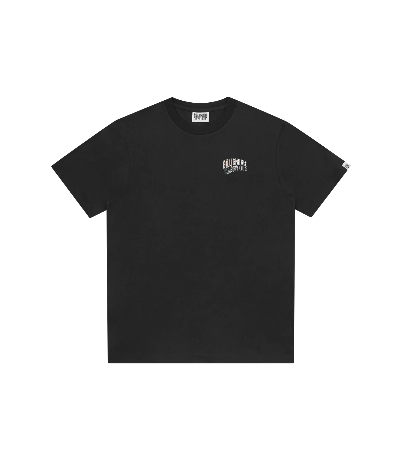 HOLOGRAPHIC SMALL ARCH LOGO T-SHIRT - BLACK