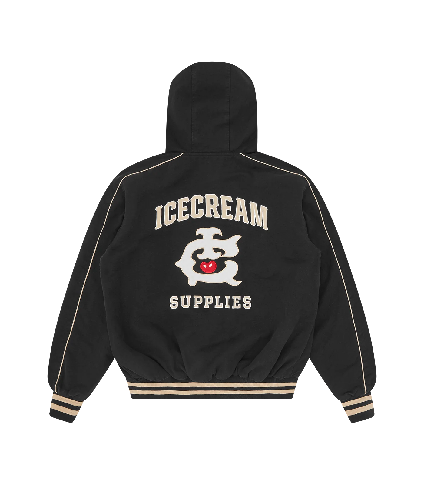 HOODED WORK JACKET - WASHED BLACK - Image 2