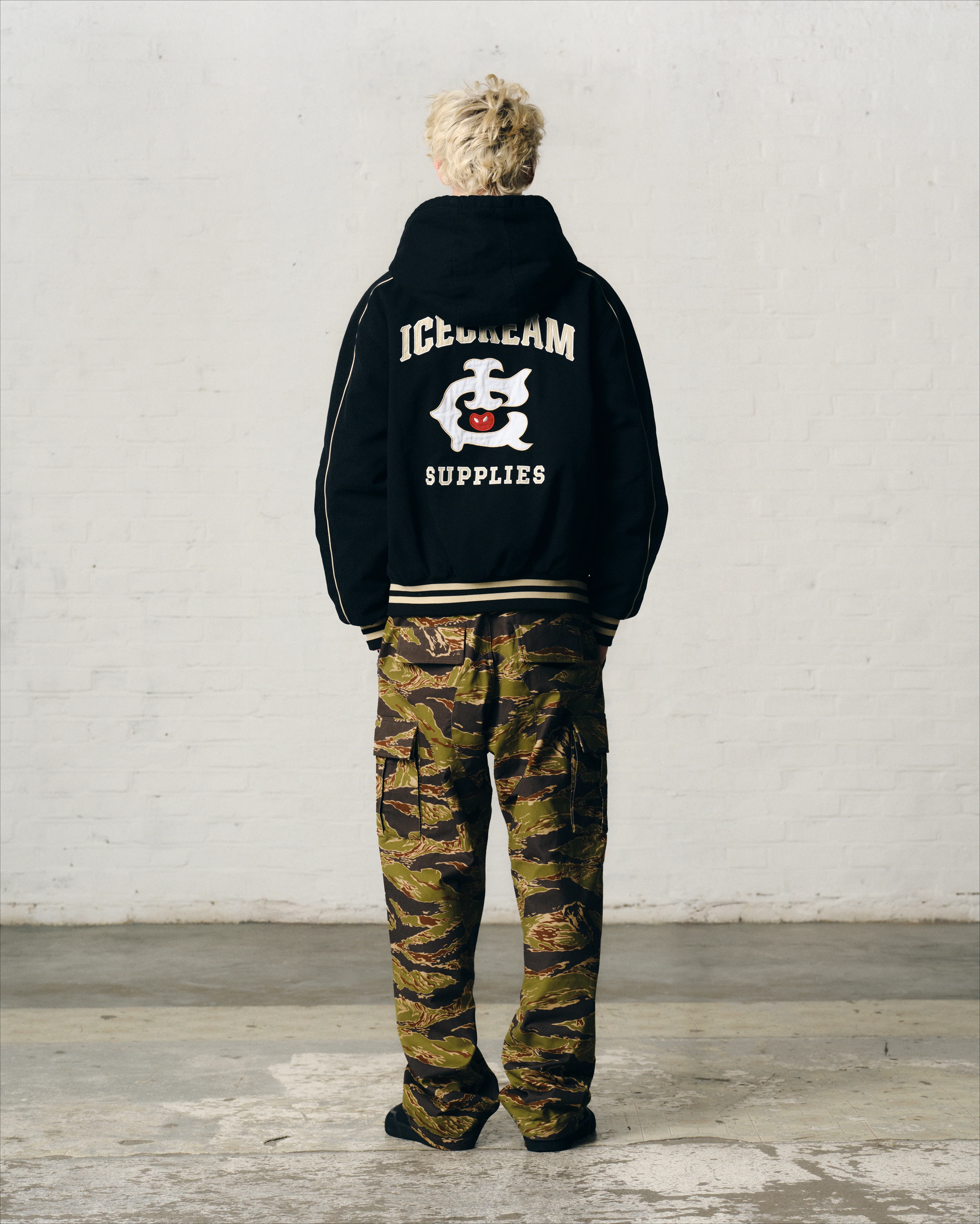 HOODED WORK JACKET - WASHED BLACK - Image 4