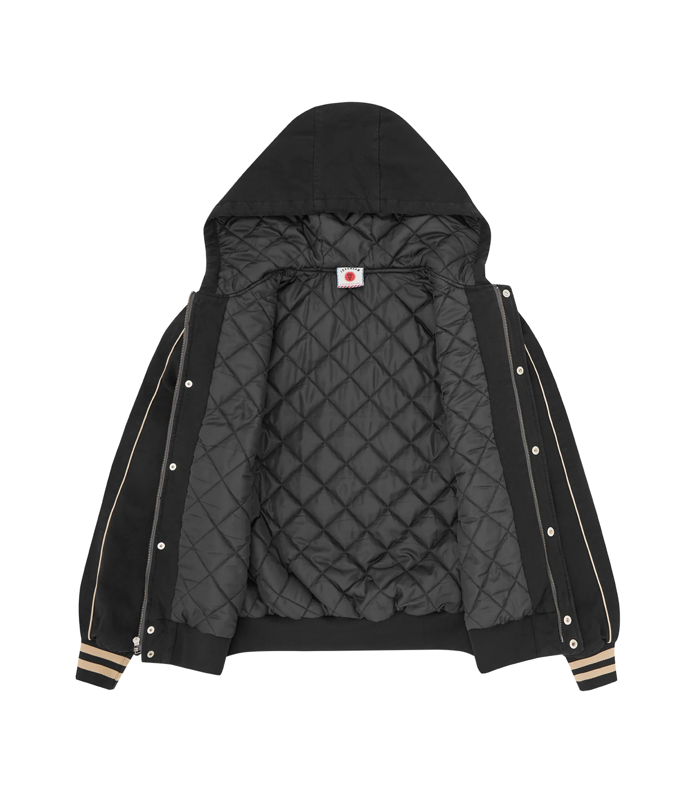 HOODED WORK JACKET - WASHED BLACK - Image 5