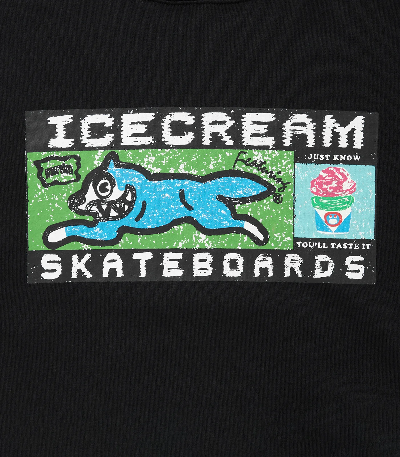 RUNNING DOG HOODIE - BLACK - Image 3