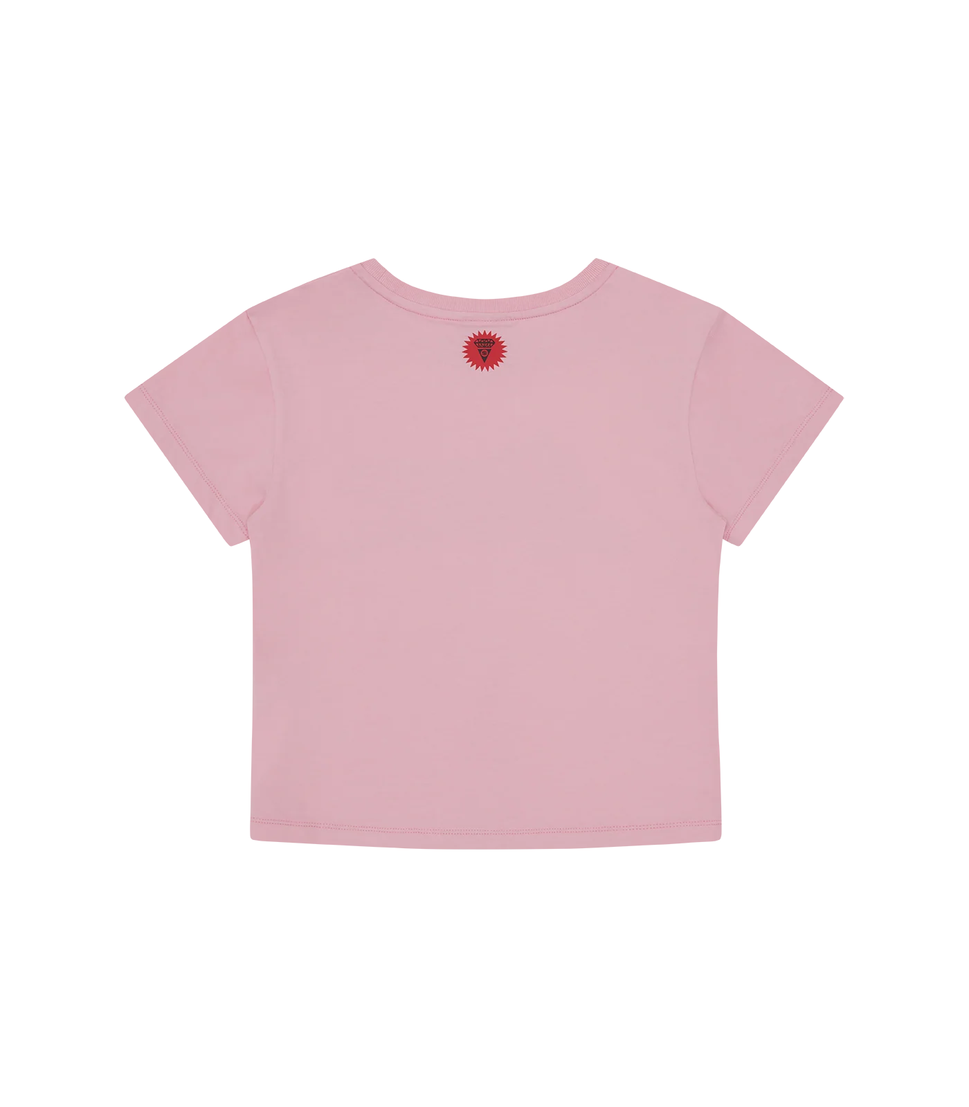 HOUNDSTOOTH RUNNING DOG BABY TEE - PINK - Image 2