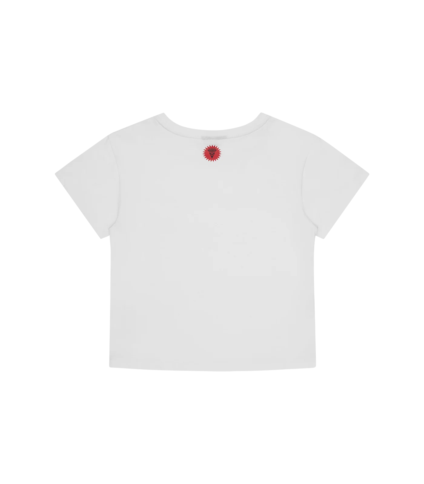 HOUNDSTOOTH RUNNING DOG BABY TEE - WHITE - Image 2