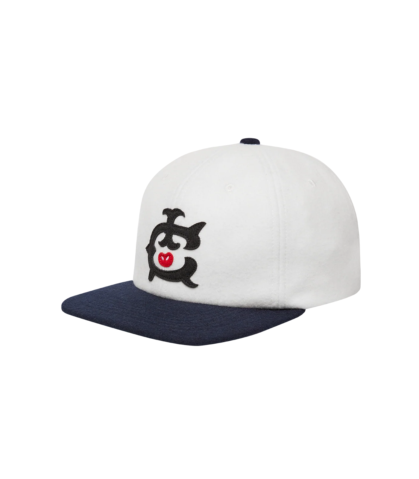 IC 6 PANEL CAP - ECRU/NAVY