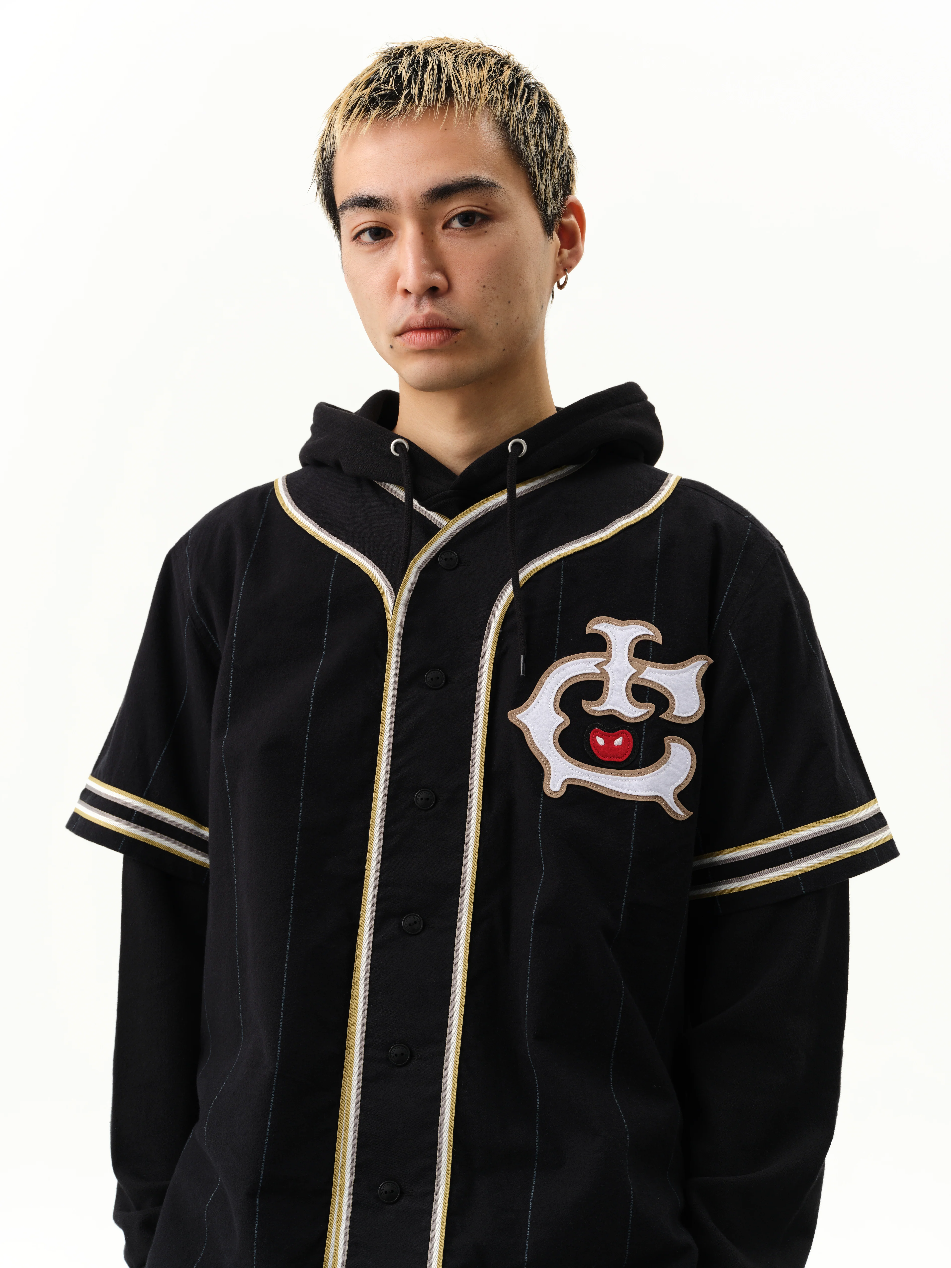 IC BASEBALL JERSEY - BLACK - Image 3