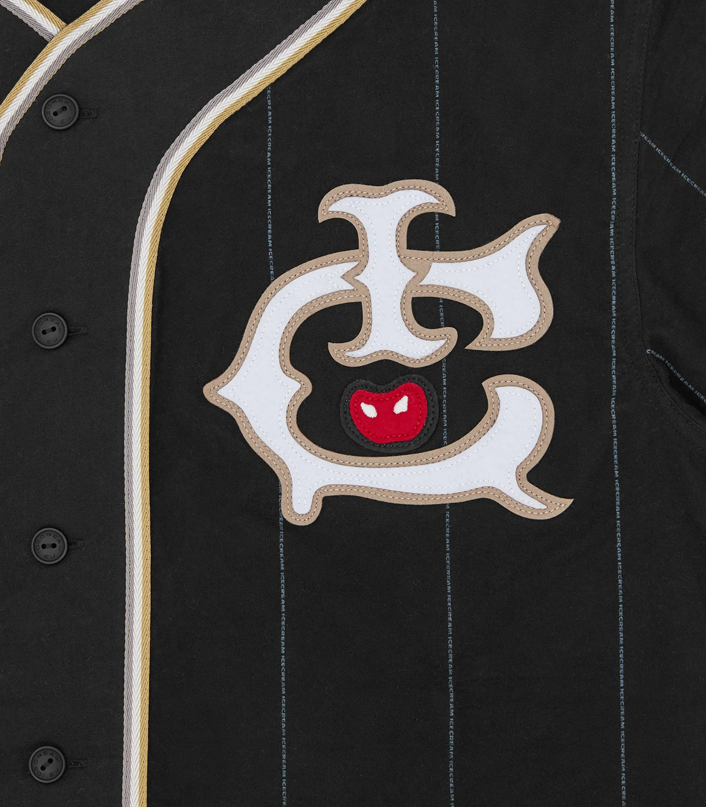 IC BASEBALL JERSEY - BLACK - Image 5