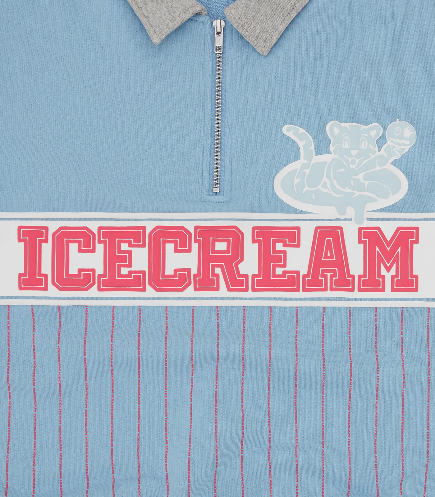 IC CUBS COLLARED QUARTER ZIP - BLUE/PINK - Image 3