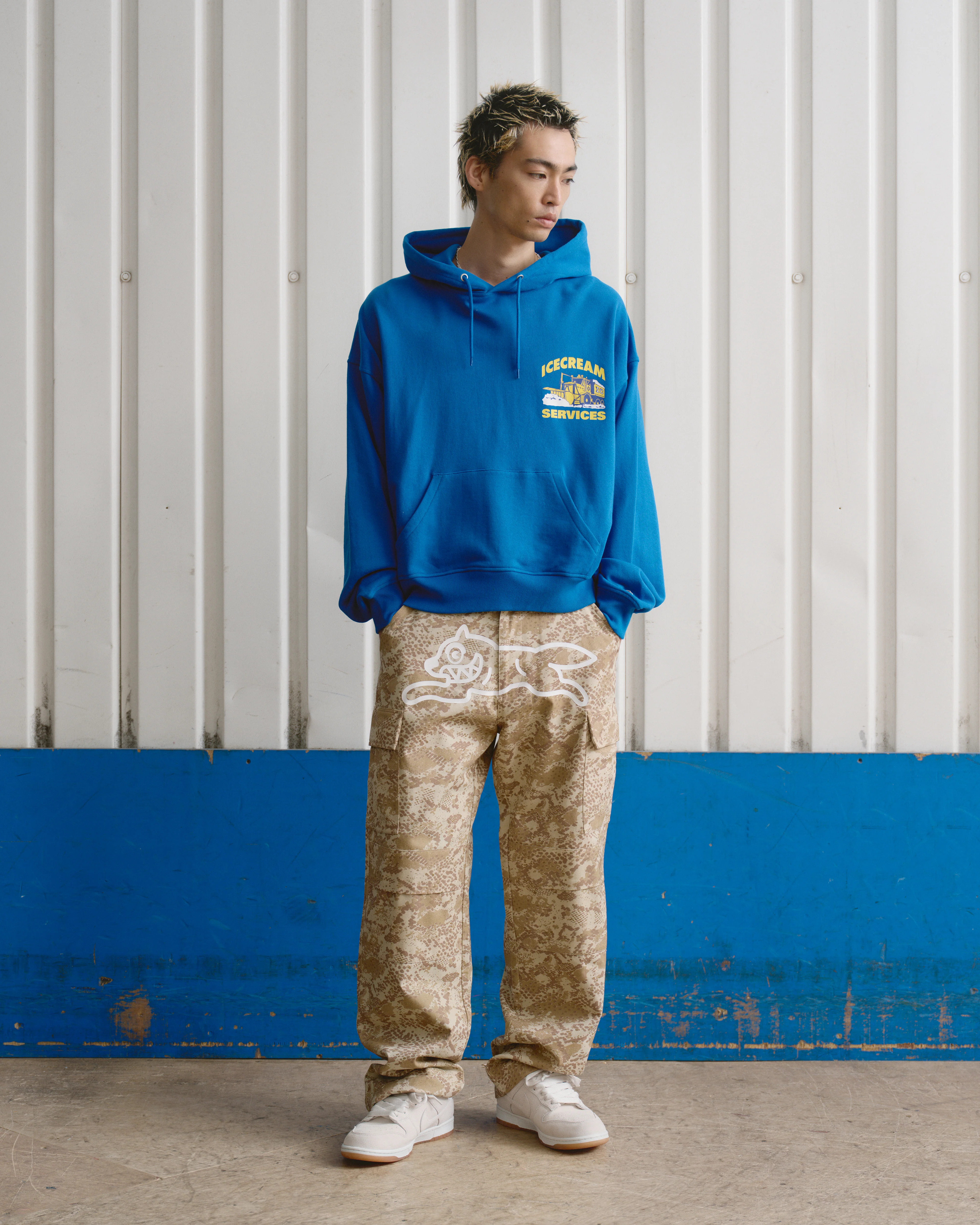 IC SERVICES OVERSIZED POPOVER HOOD - BLUE - Image 2