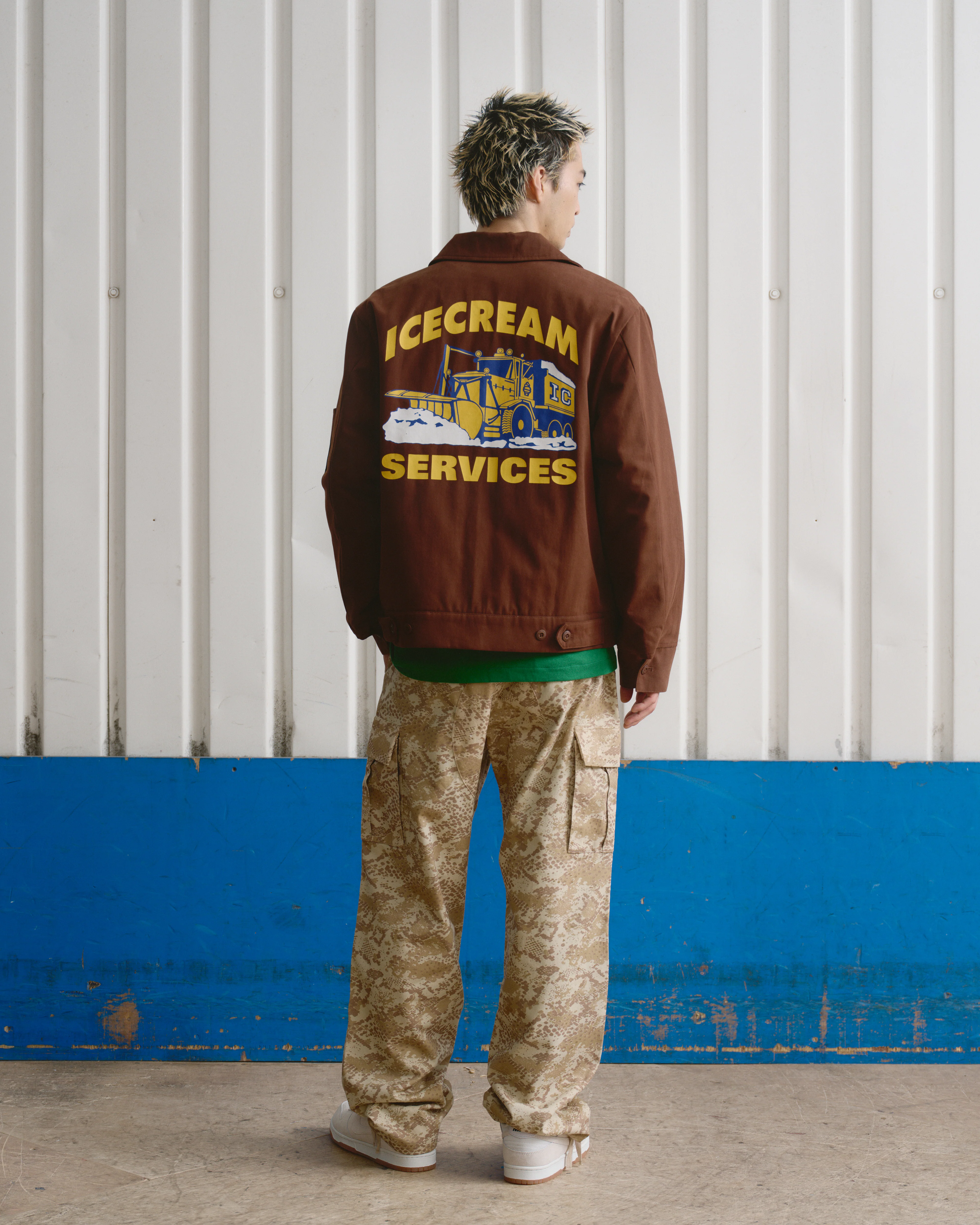IC SERVICES QUILTED WORK JACKET - BROWN - Image 3