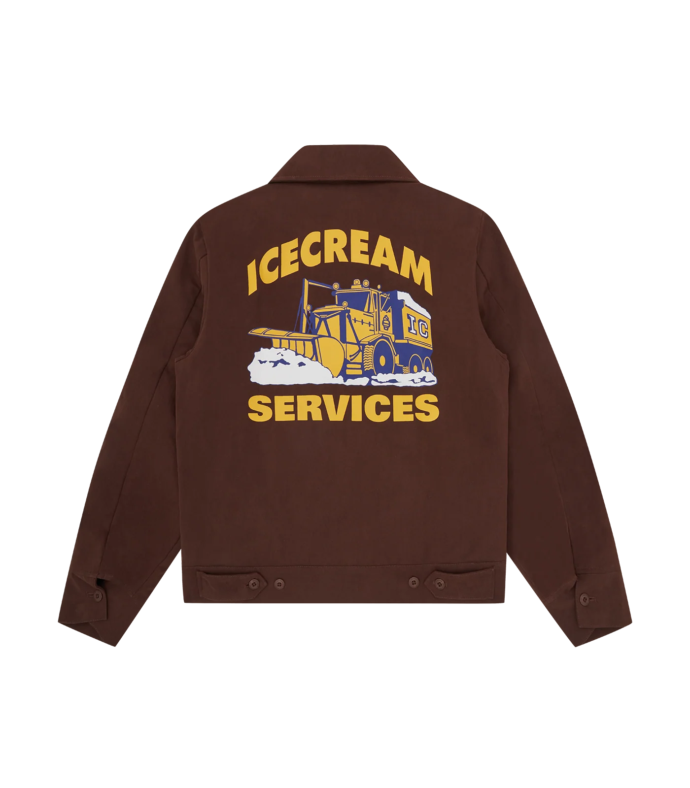 IC SERVICES QUILTED WORK JACKET - BROWN - Image 4