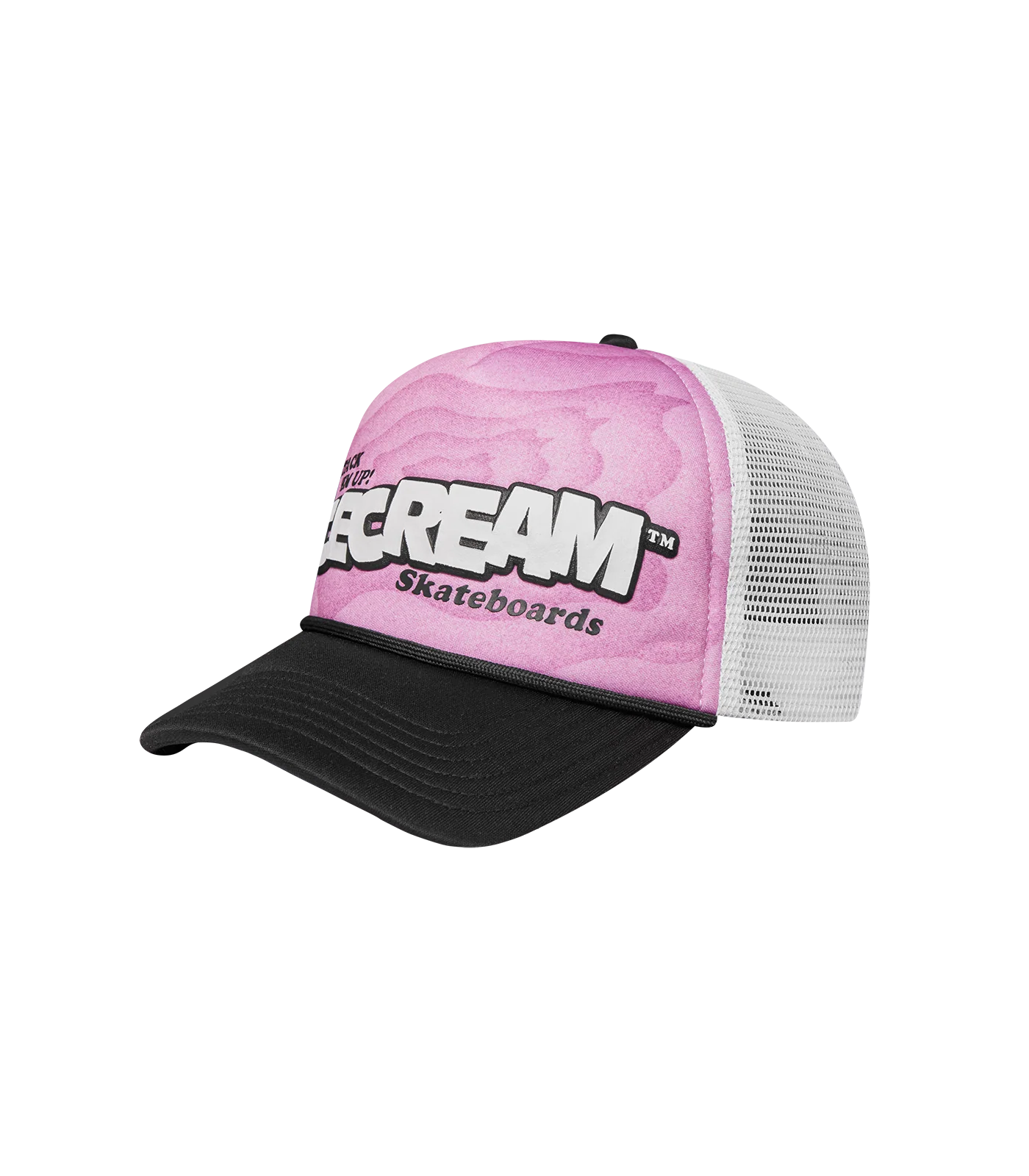 IC SKATEBOARDS TRUCKER CAP - PINK/BLACK