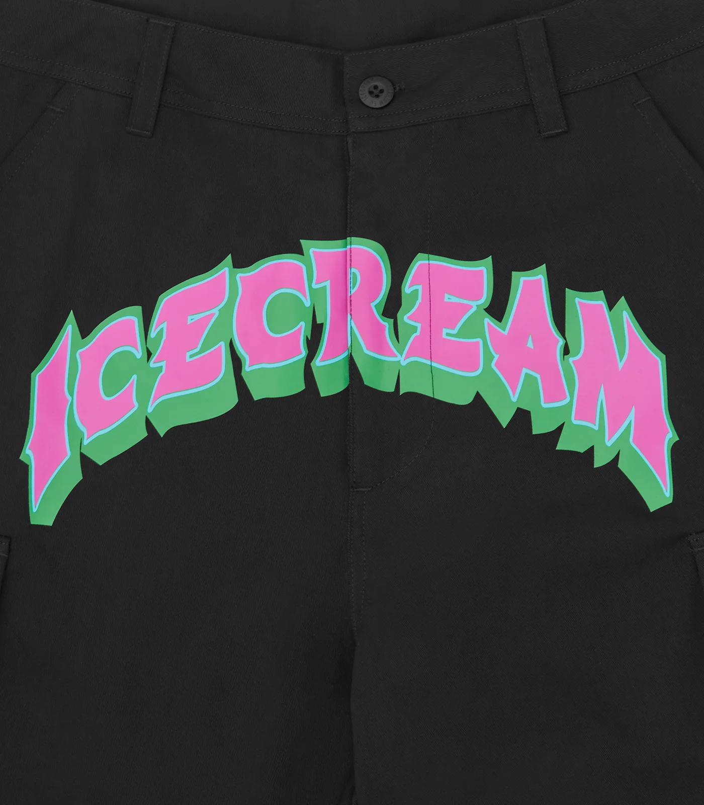 ICECREAM CARGO PANTS - BLACK - Image 3