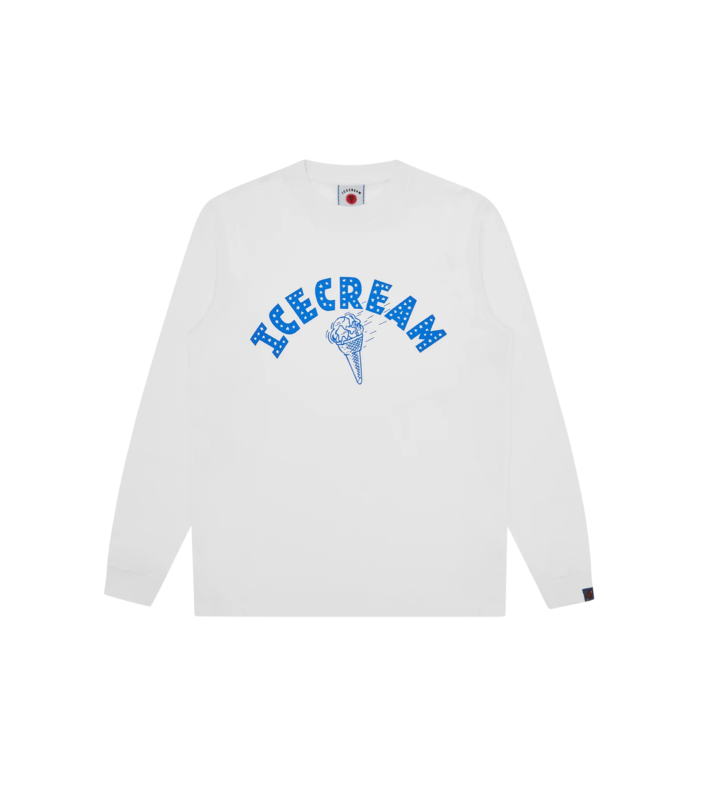 ICECREAM CONE L/S T-SHIRT - WHITE