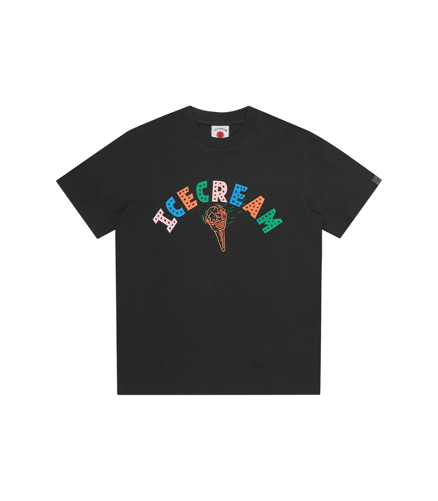 ICECREAM CONE T-SHIRT - BLACK