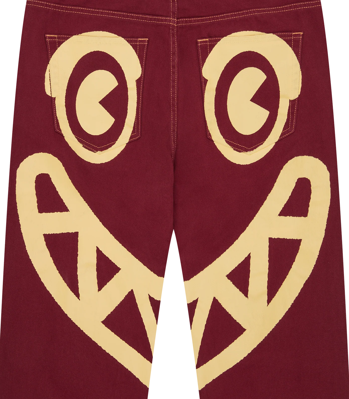 ICECREAM DENIM PANT - BURGUNDY - Image 5