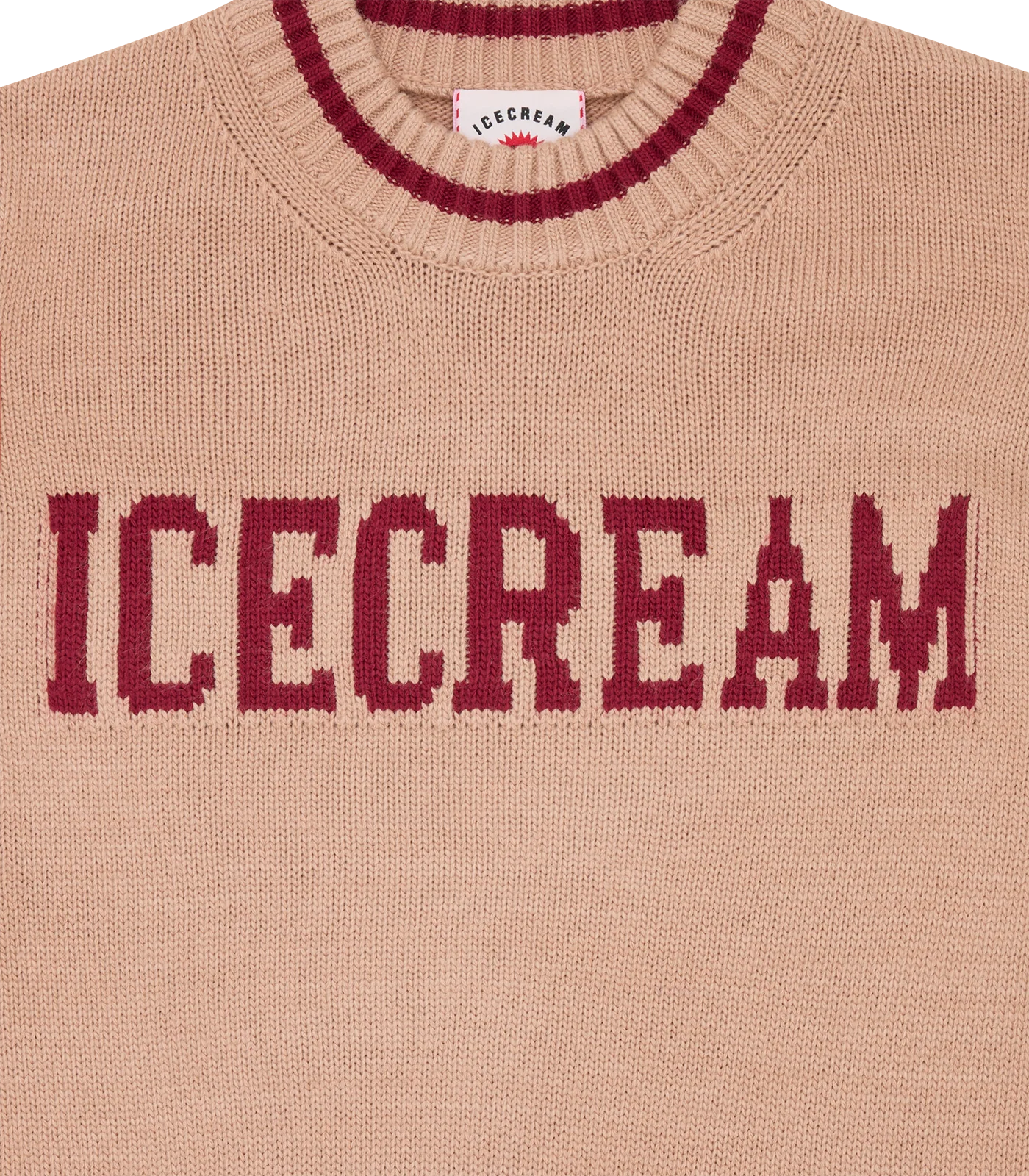ICECREAM KNITTED CREWNECK - SAND - Image 5