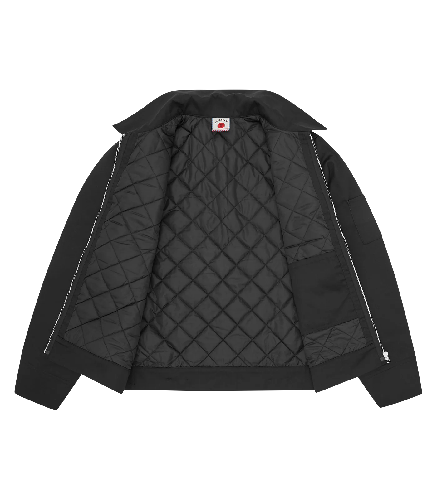 ICECREAM QUILTED WORK JACKET - BLACK - Image 3