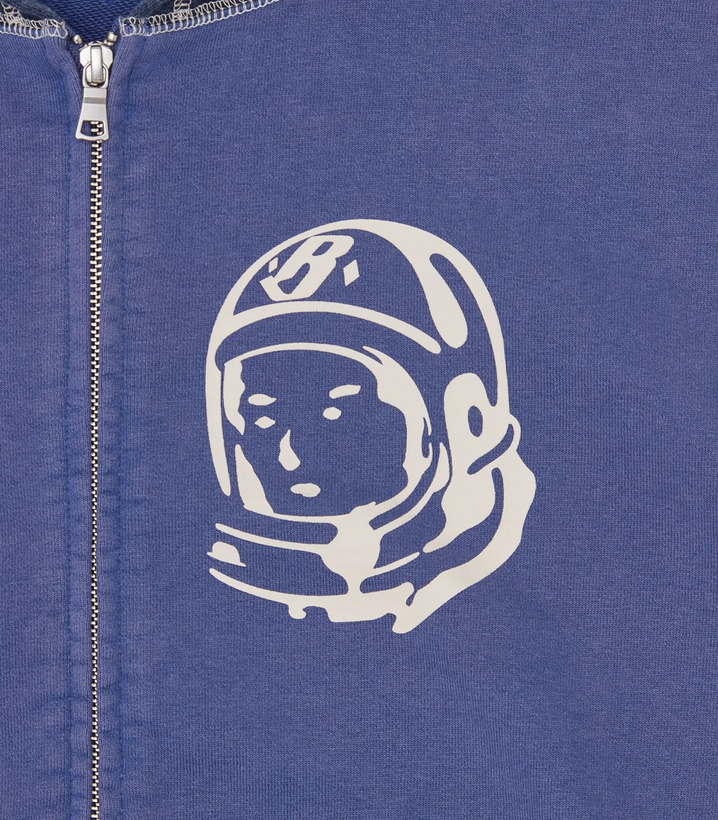 OVERSIZED COLLEGE ZIP THROUGH HOOD - INDIGO - Image 5