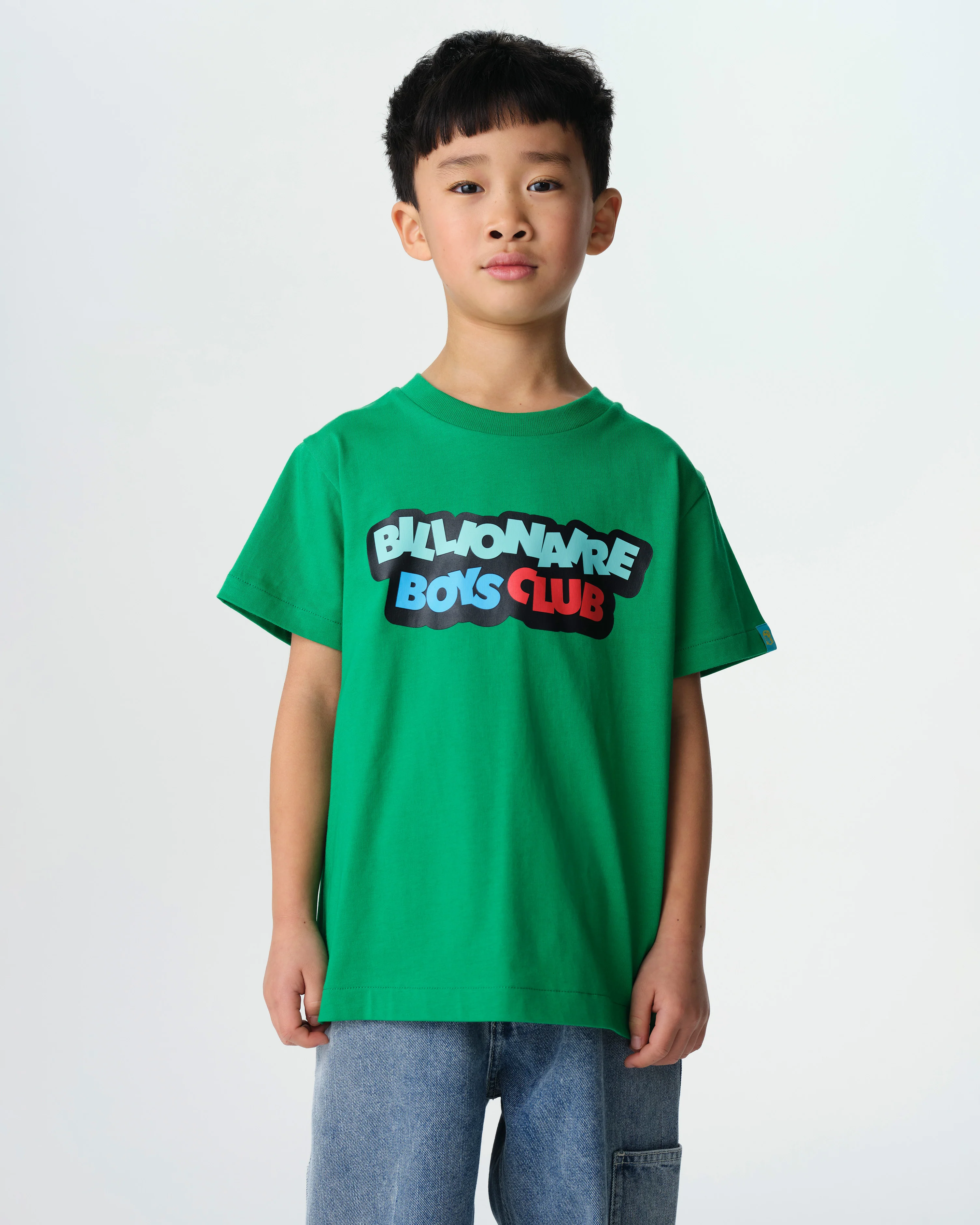 KIDS JUMBLE LOGO T-SHIRT - GREEN - Image 3