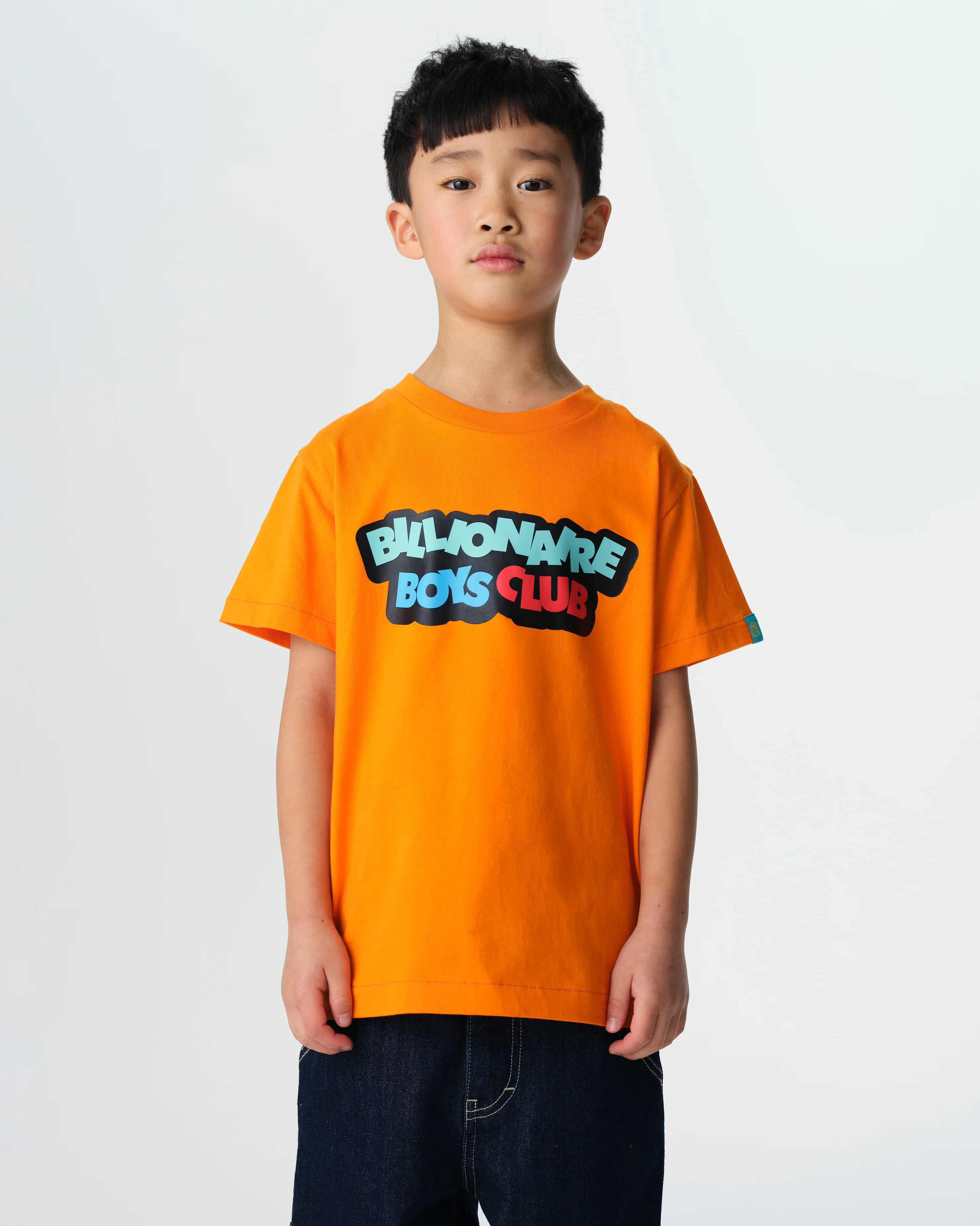 KIDS JUMBLE LOGO T-SHIRT - ORANGE - Image 3