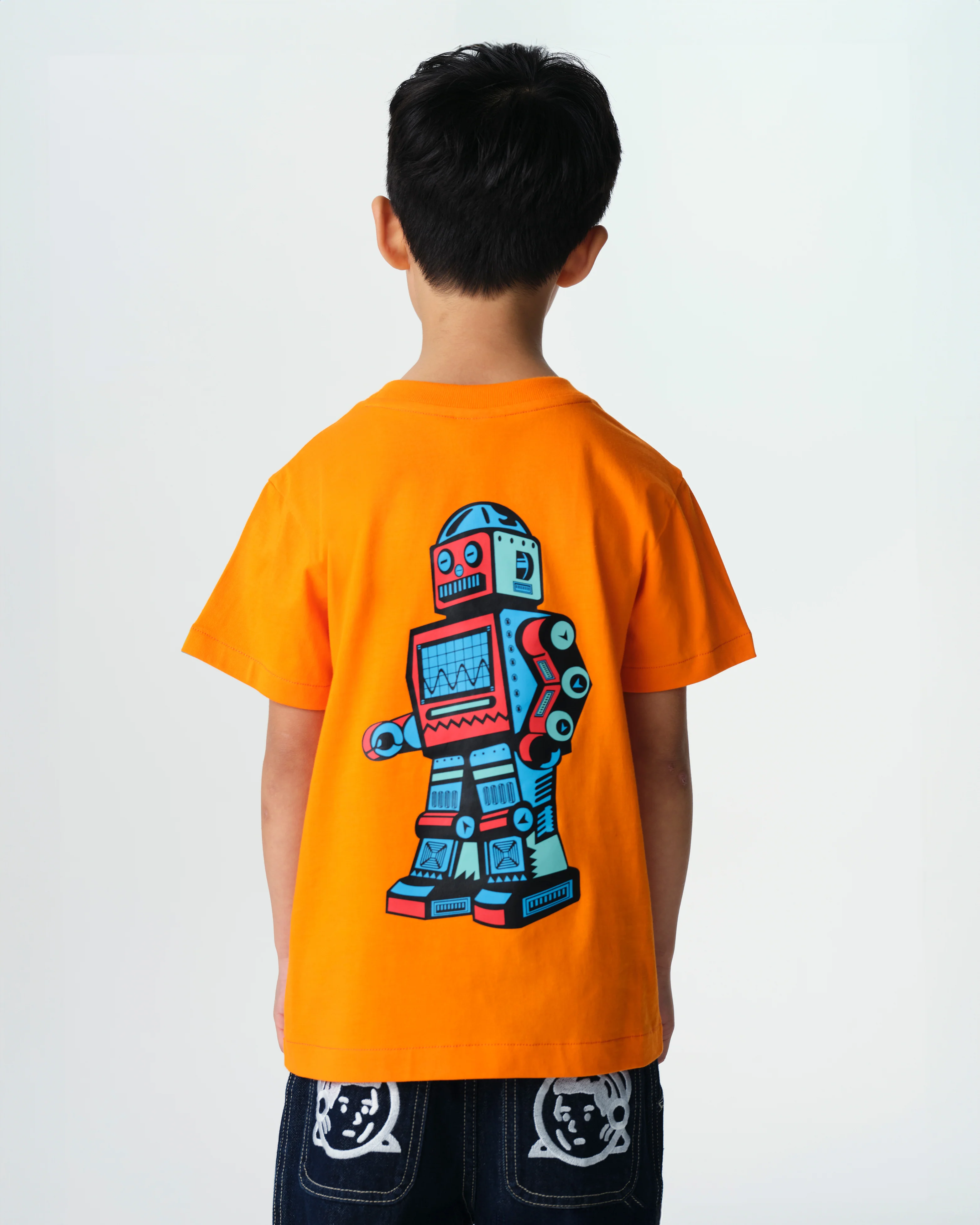 KIDS JUMBLE LOGO T-SHIRT - ORANGE - Image 4