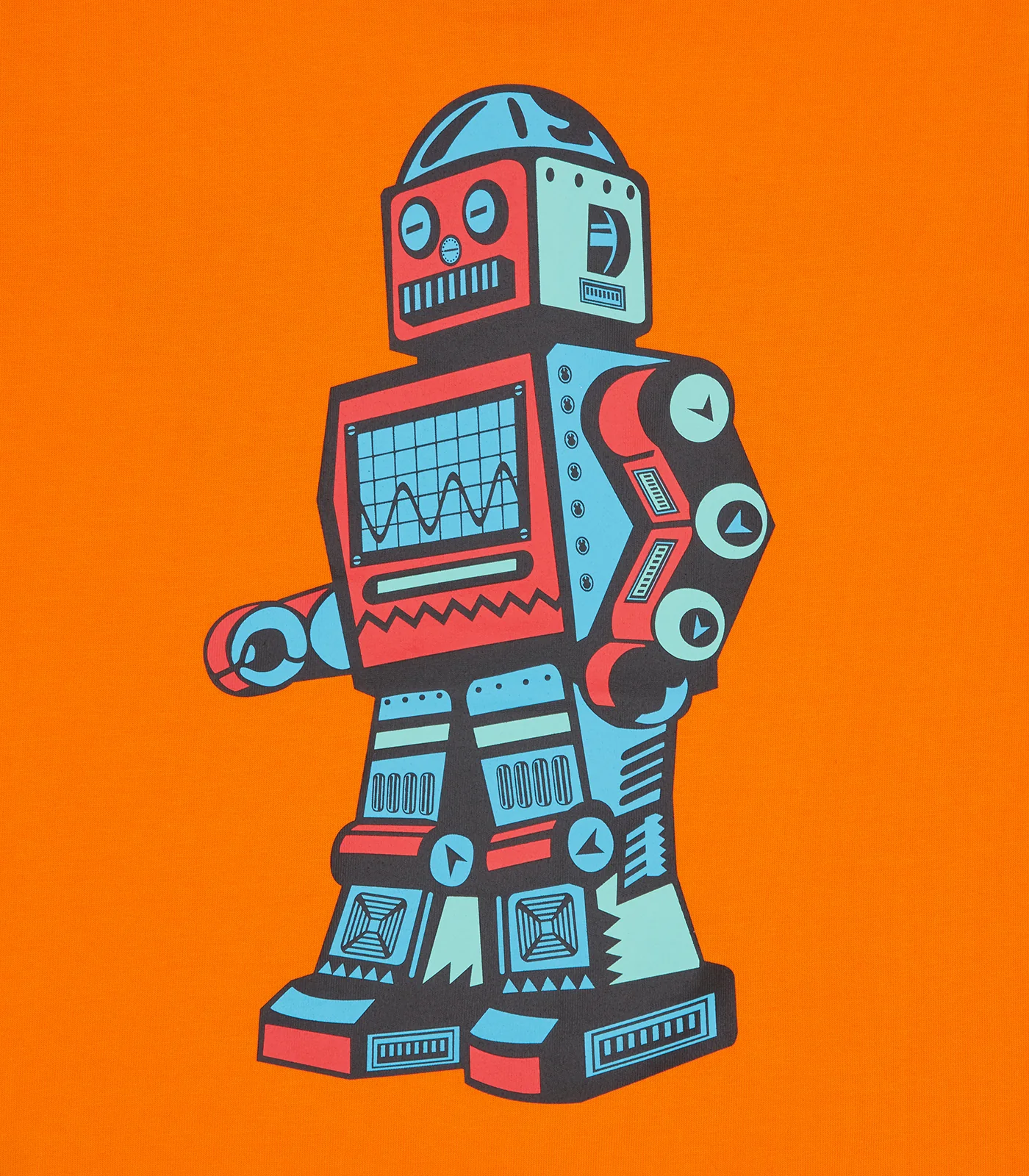 KIDS JUMBLE LOGO T-SHIRT - ORANGE - Image 6