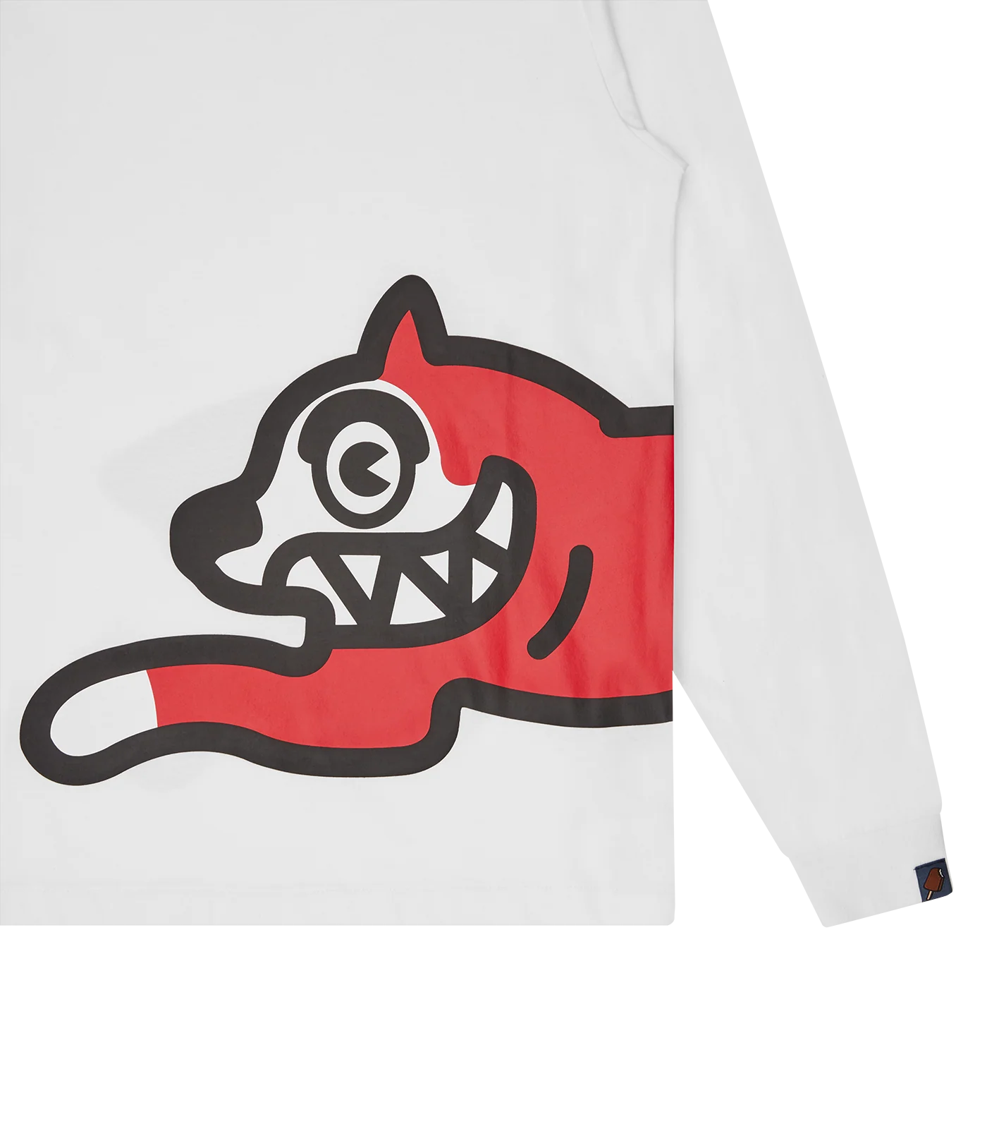 JUMBO RUNNING DOG L/S T-SHIRT - WHITE - Image 3