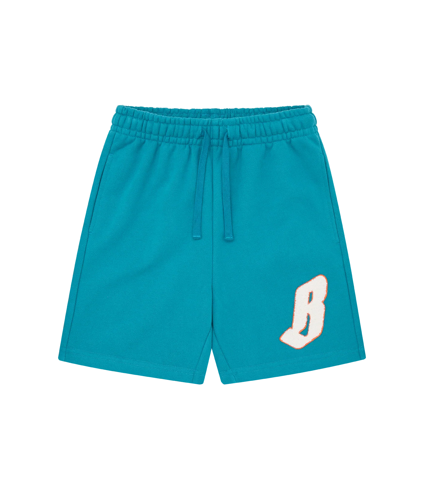 KIDS FLYING B CHENILLE SWEATSHORTS - TEAL