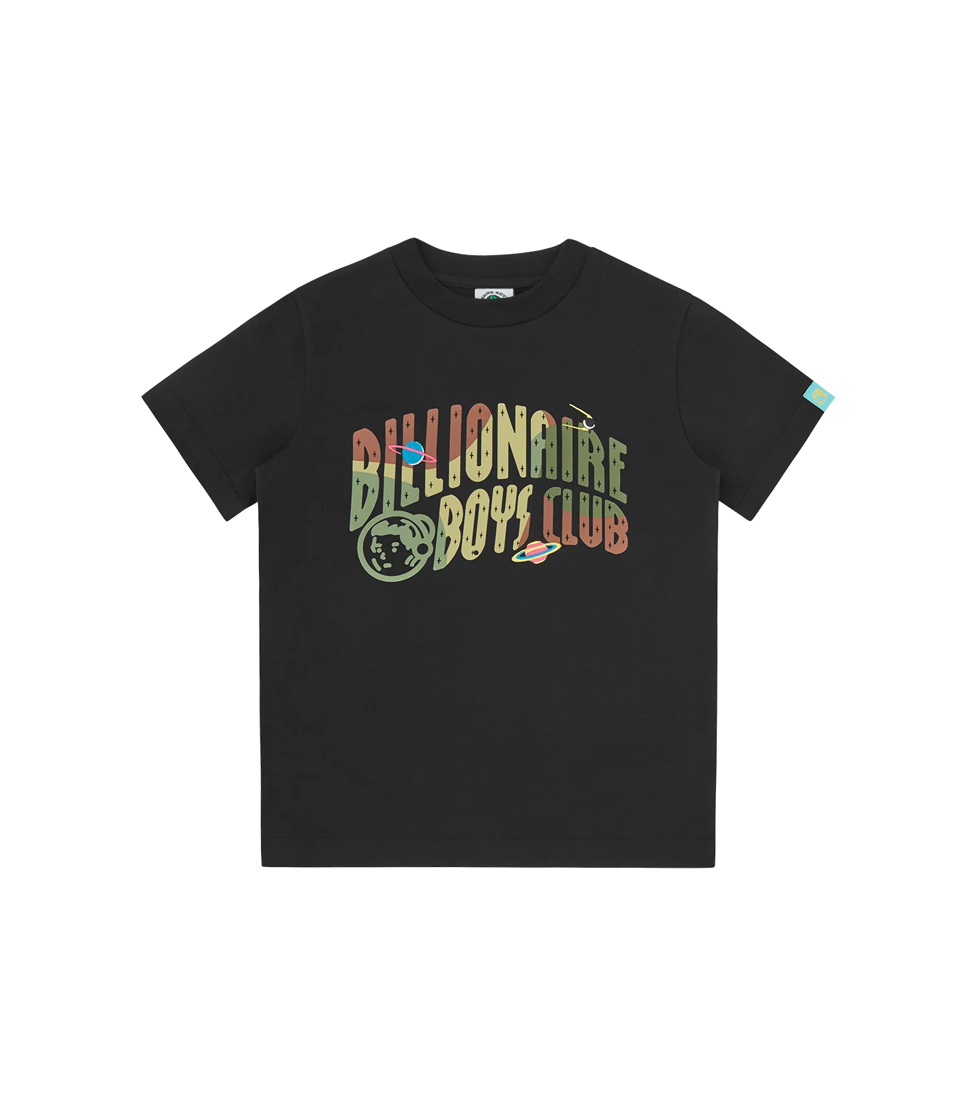 KIDS SPACE CAMO ARCH LOGO T-SHIRT - BLACK