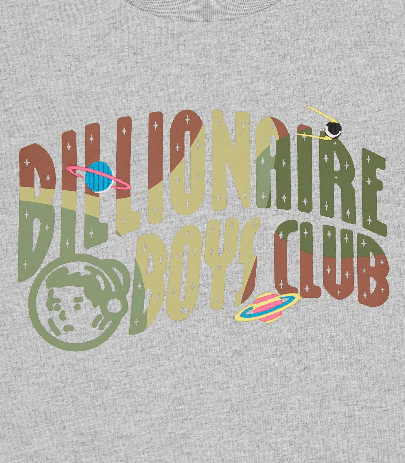 KIDS SPACE CAMO ARCH LOGO T-SHIRT - HEATHER GREY - Image 5
