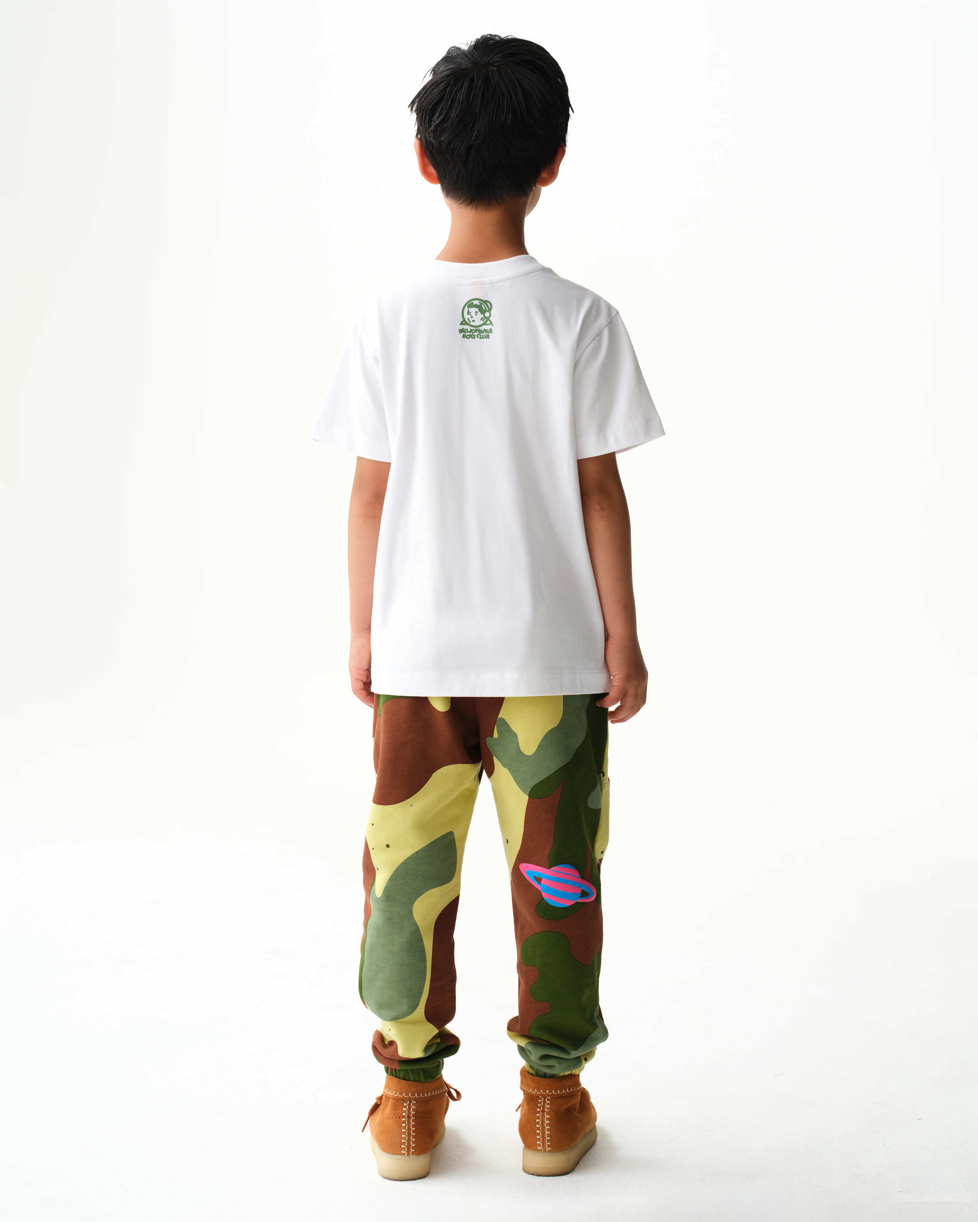 KIDS SPACE CAMO ARCH LOGO T-SHIRT - WHITE - Image 4