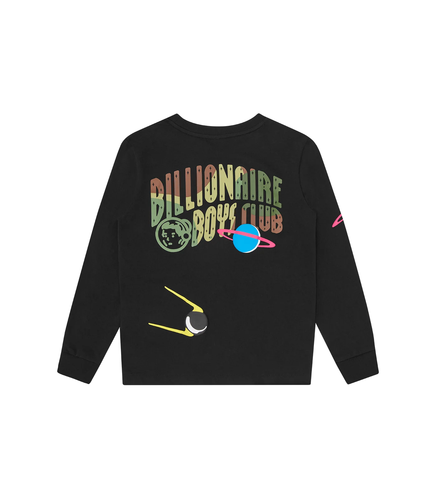 KIDS SPACE CAMO L/S T-SHIRT - BLACK - Image 2