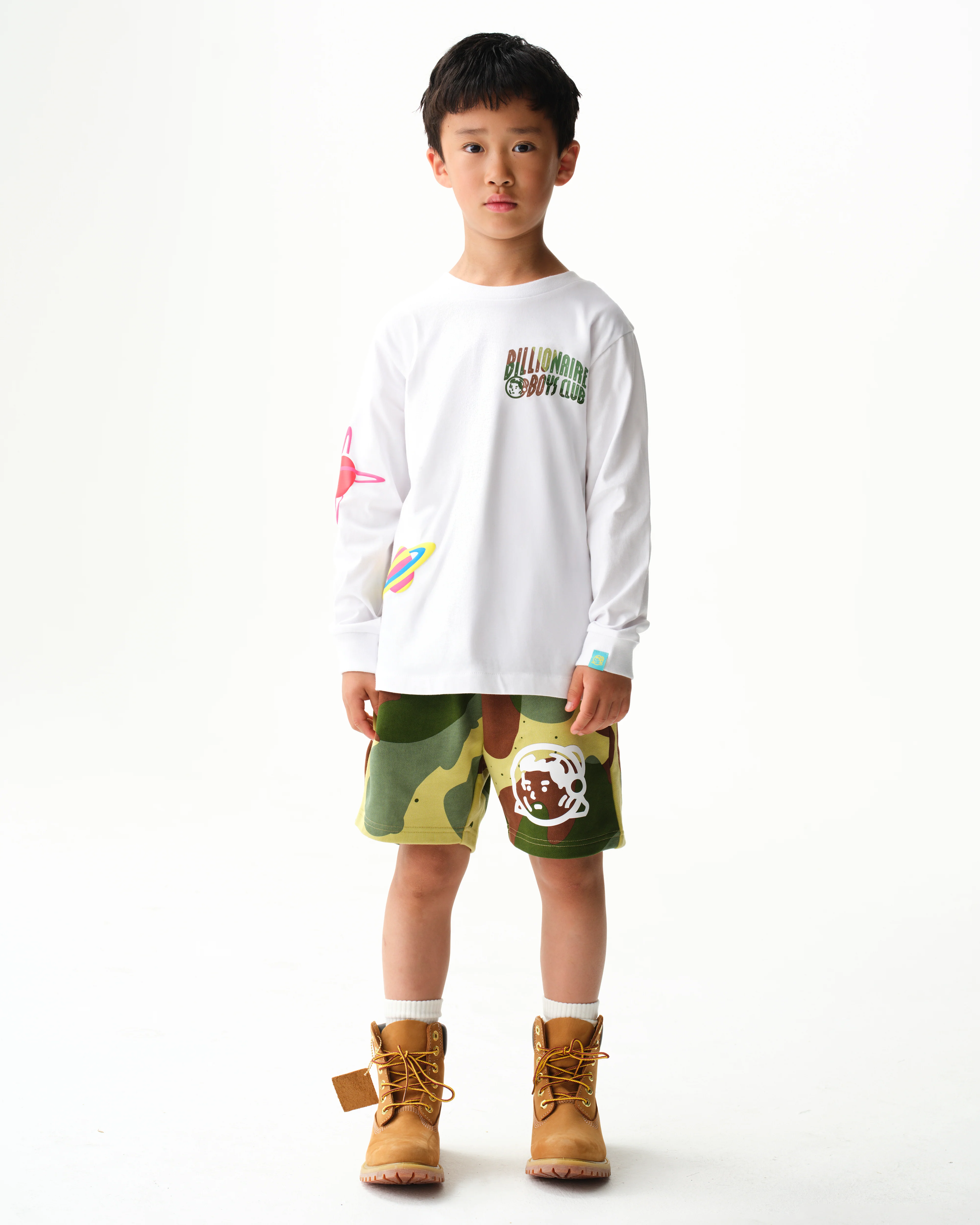 KIDS ALL OVER SPACE CAMO SWEATSHORTS - CAMO - Image 3