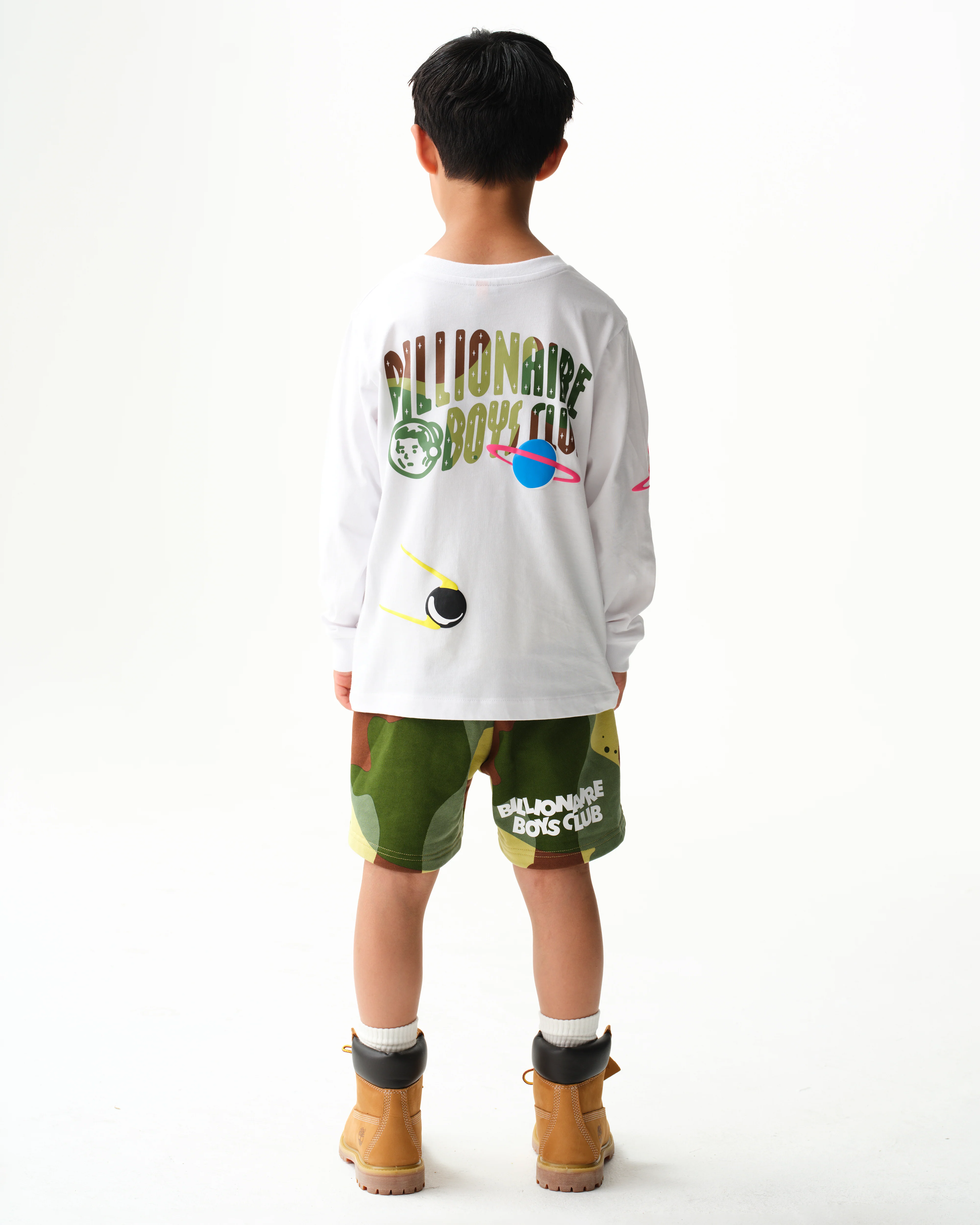 KIDS ALL OVER SPACE CAMO SWEATSHORTS - CAMO - Image 4