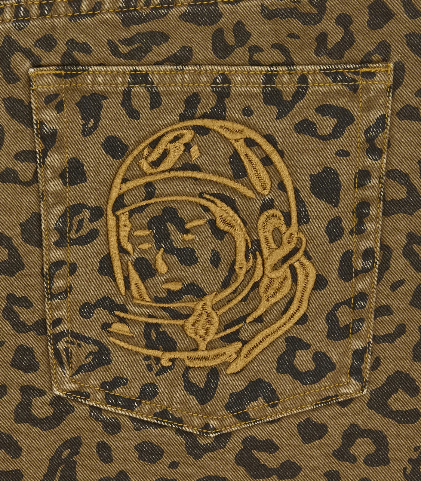 LEOPARD PRINT DENIM SHORTS - MULTI - Image 6