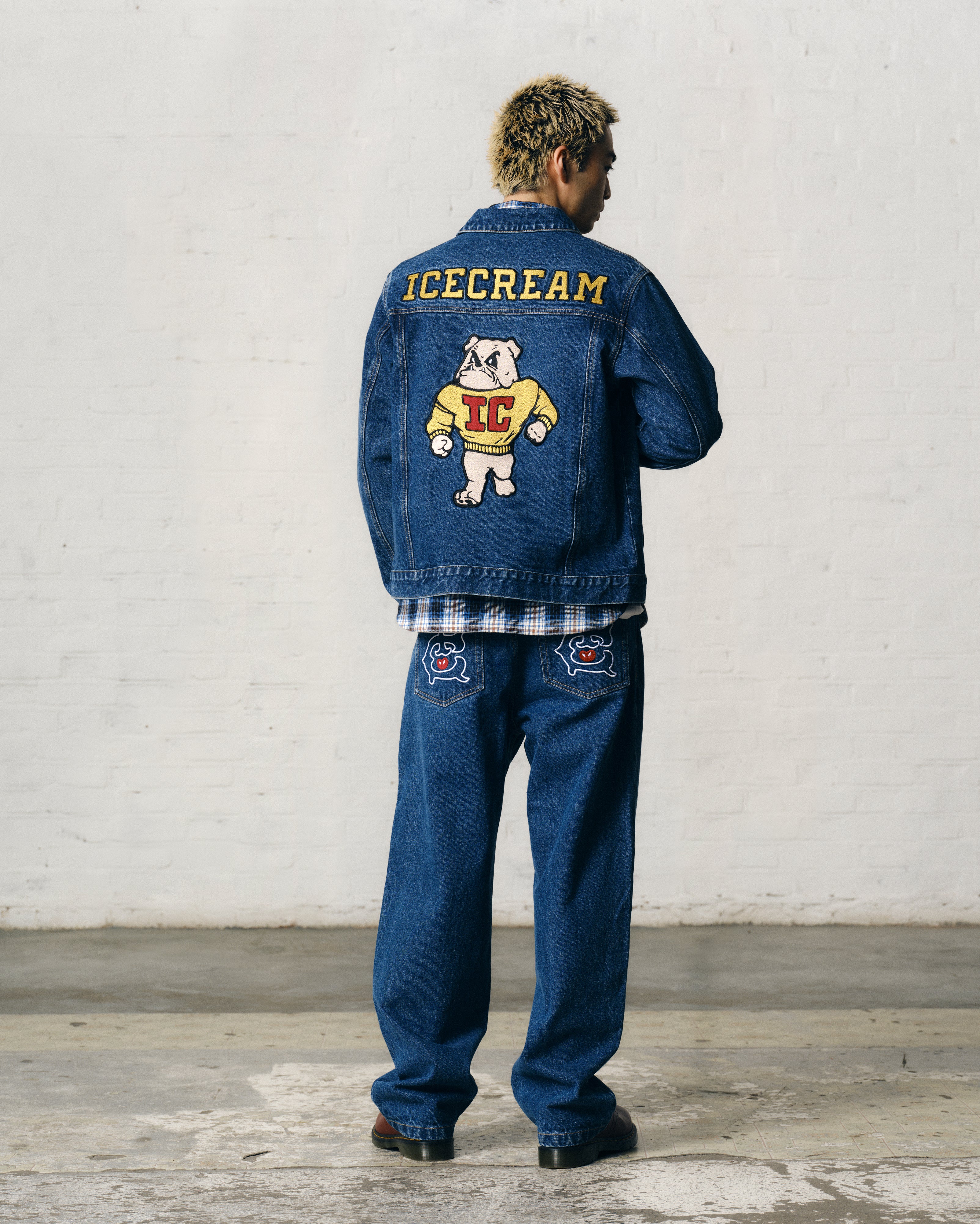 MASCOT DENIM TRUCKER JACKET - MID WASH BLUE - Image 4