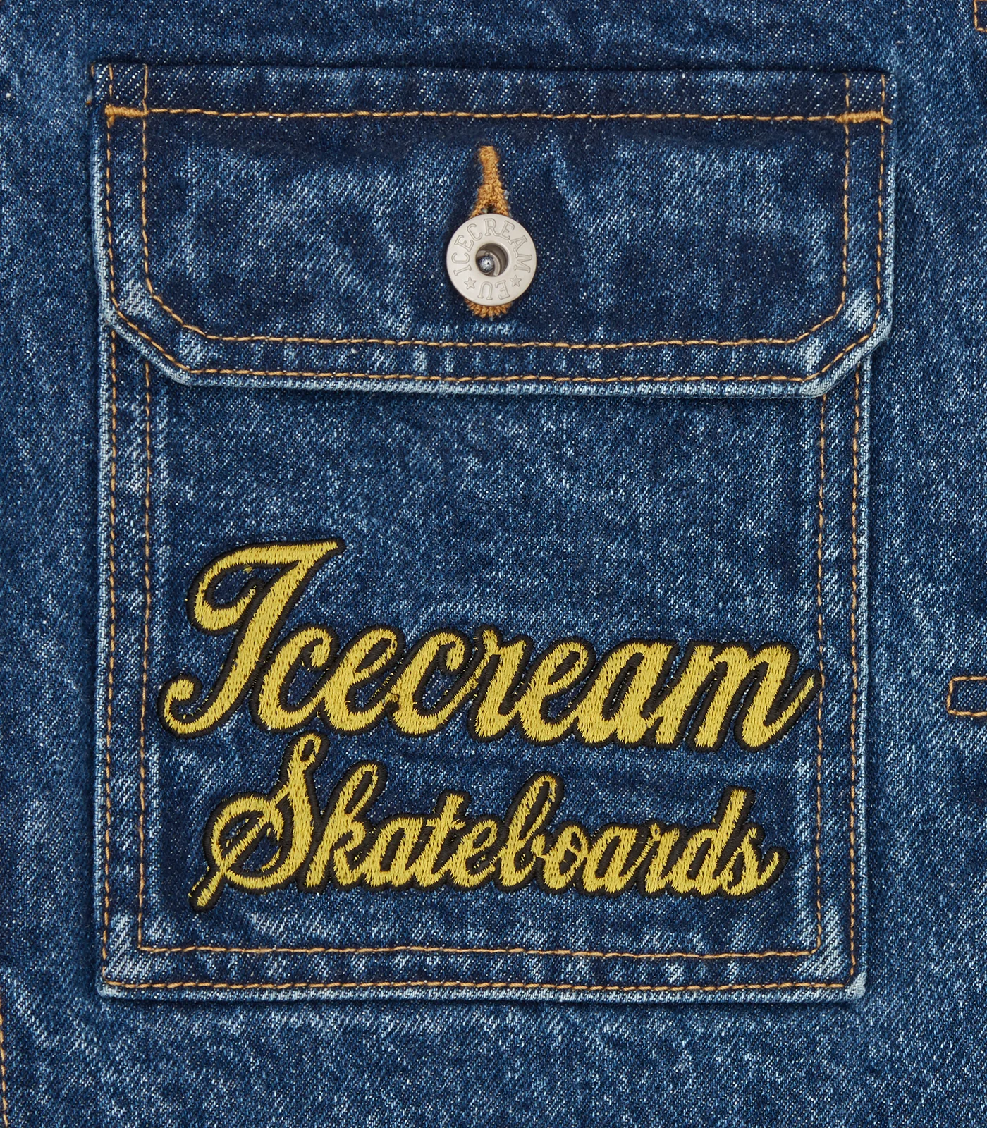 MASCOT DENIM TRUCKER JACKET - MID WASH BLUE - Image 6