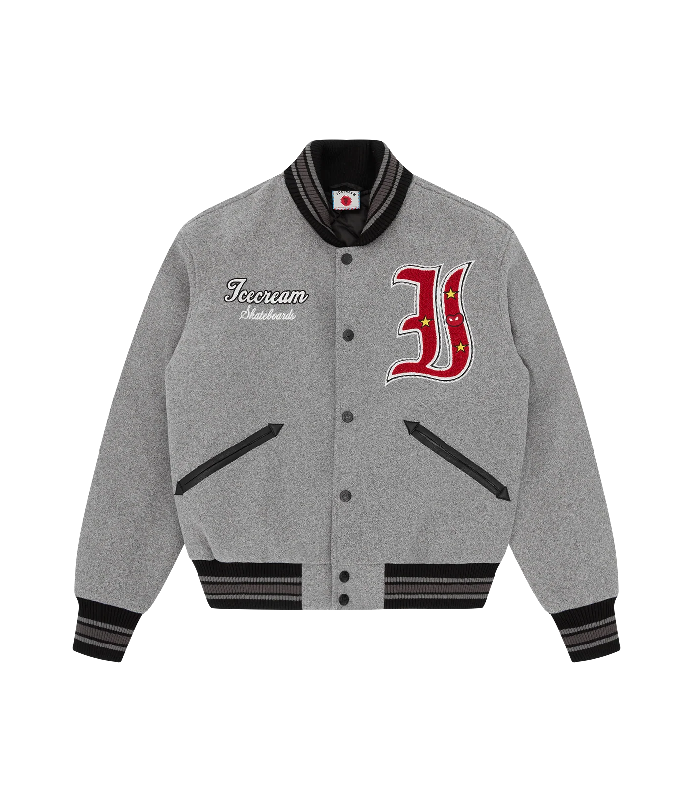 MASCOT VARSITY JACKET -  GREY