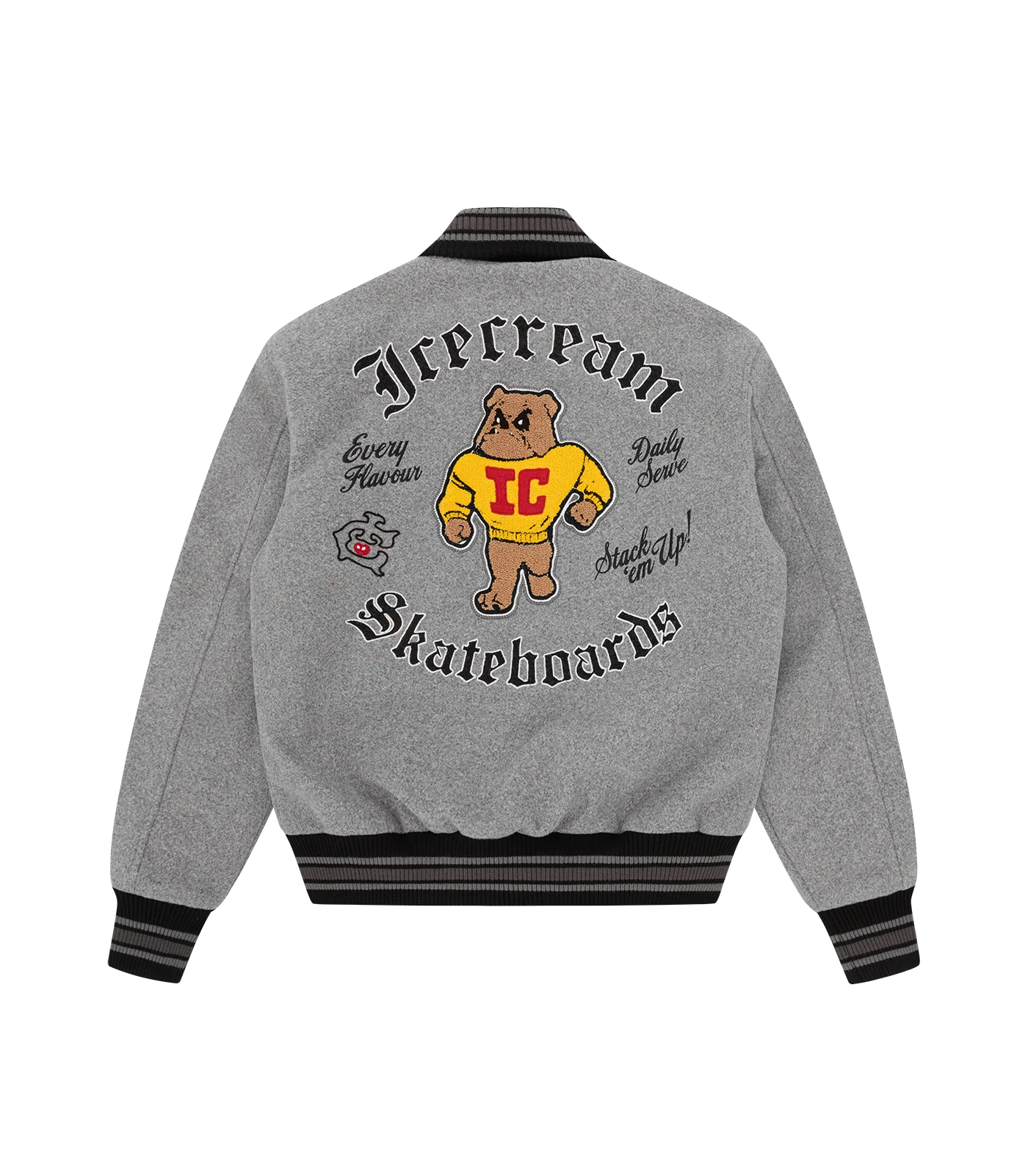 MASCOT VARSITY JACKET -  GREY - Image 2