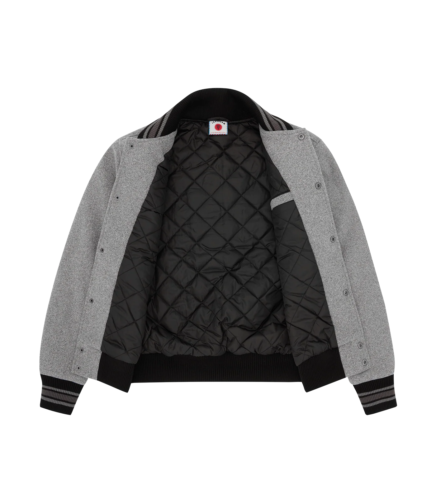 MASCOT VARSITY JACKET -  GREY - Image 5