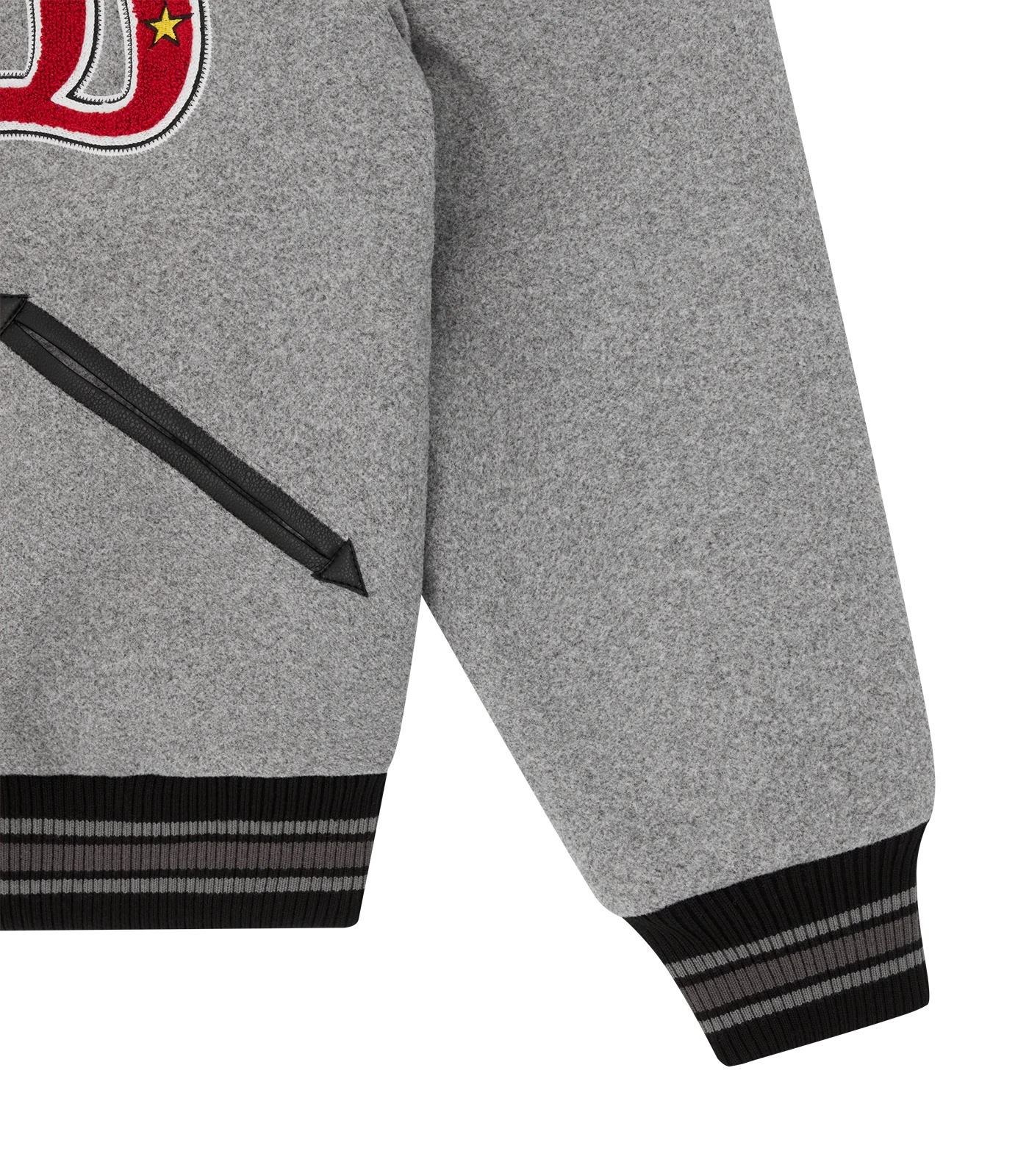 MASCOT VARSITY JACKET -  GREY - Image 8
