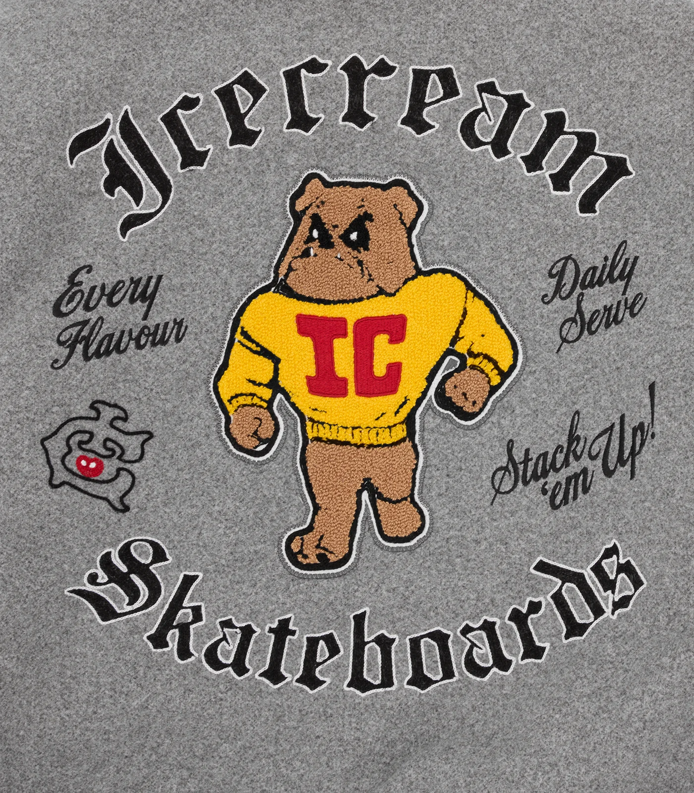 MASCOT VARSITY JACKET -  GREY - Image 9