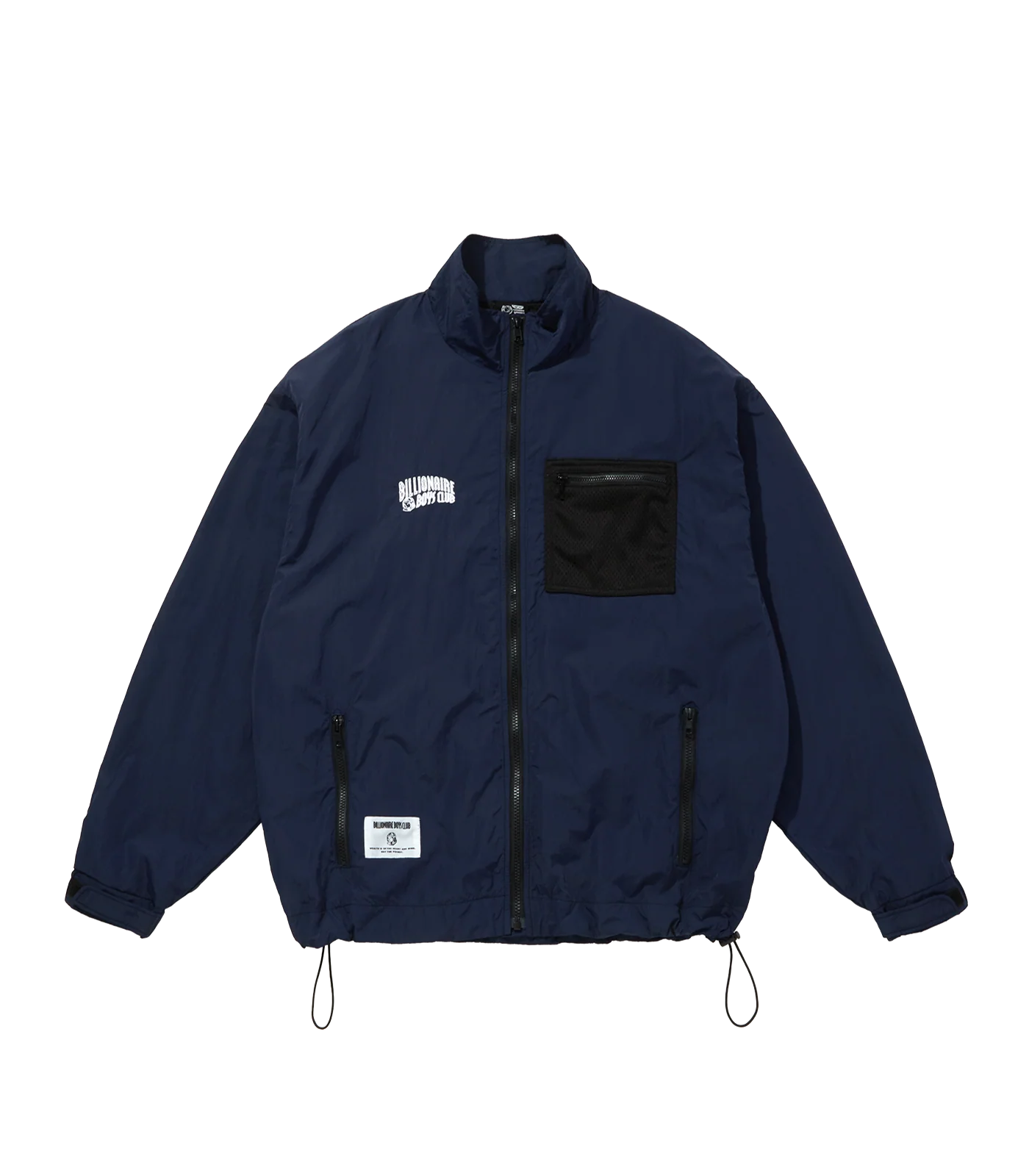 MESH POCKET NYLON JACKET - NAVY